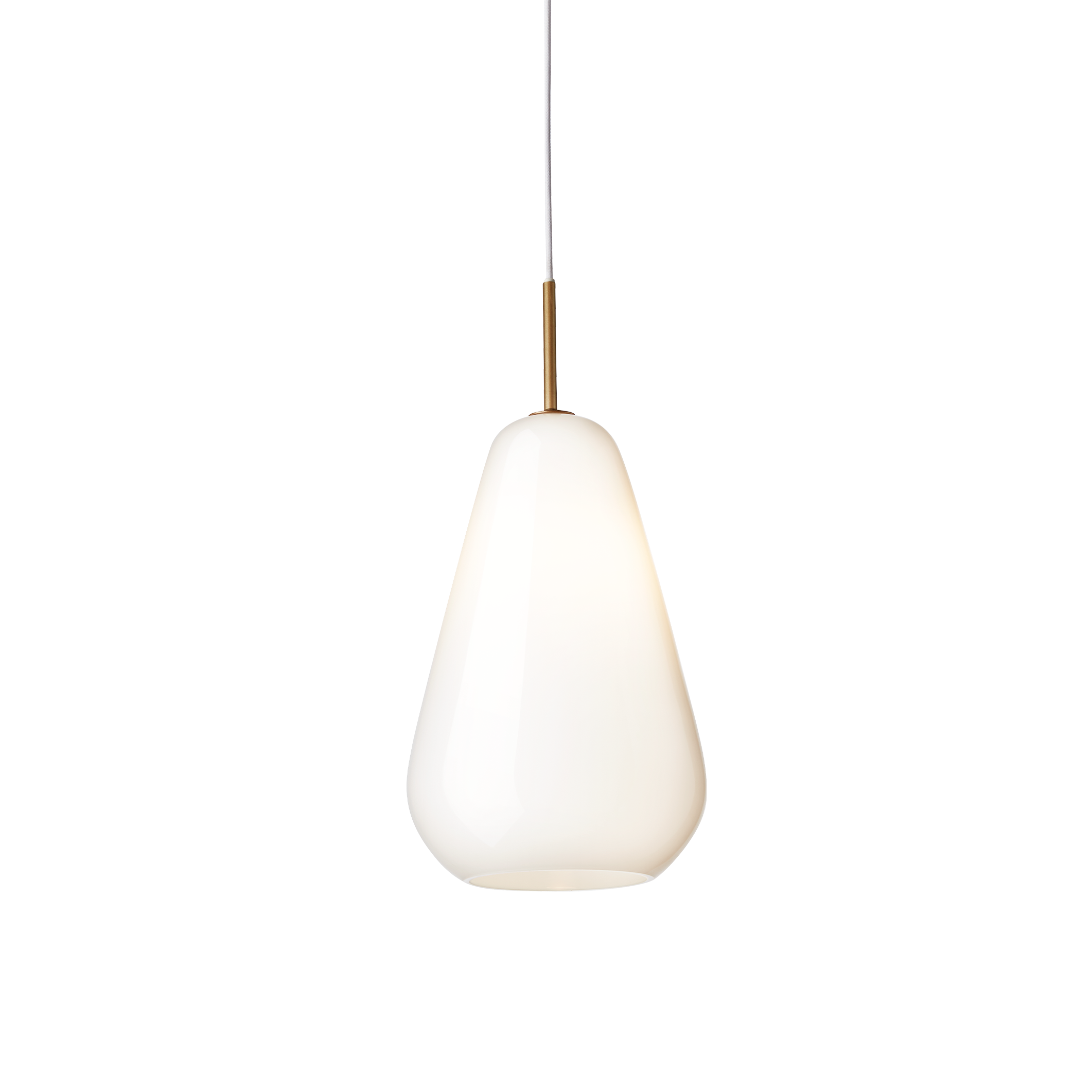 Lampa wisząca ANOLI złoty z opalowym szkłem – Nuura