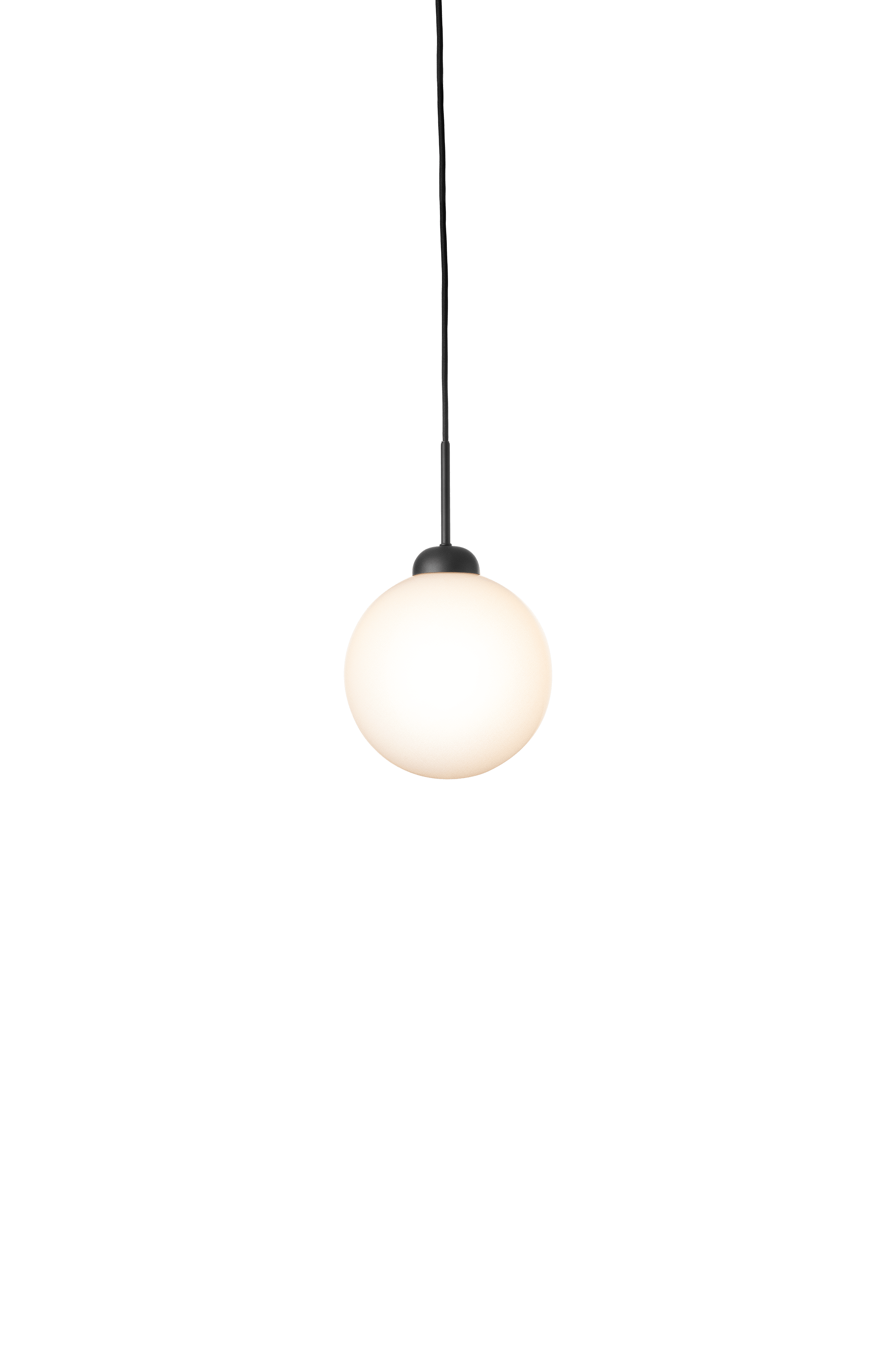 Lampa wisząca APIALES czarny z opalowym szkłem – Nuura