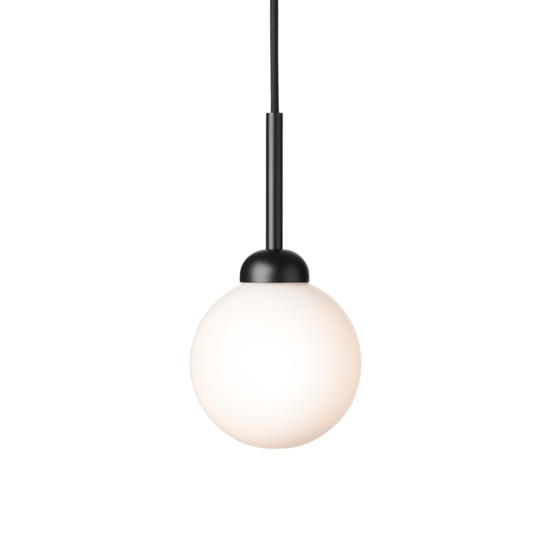 Lampa wisząca APIALES czarny z opalowym szkłem – Nuura