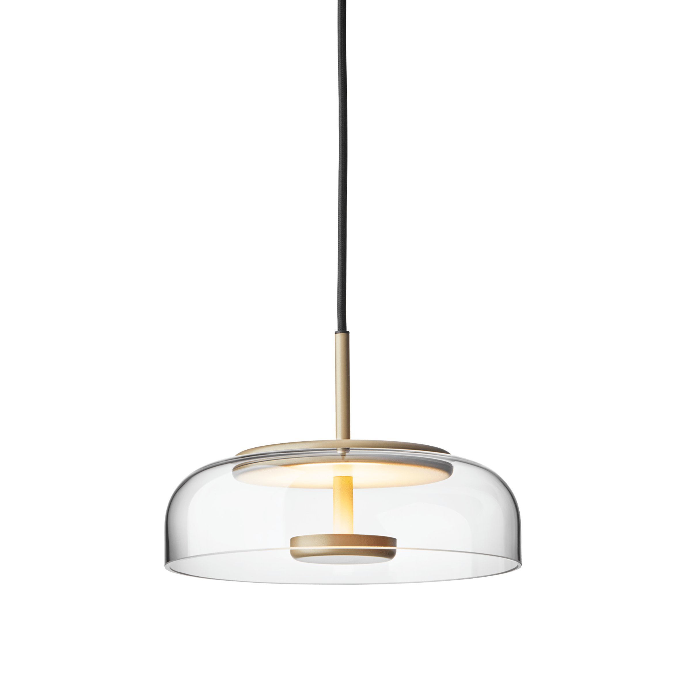 Lampa wisząca BLOSSI złoty z transparentnym szkłem – Nuura