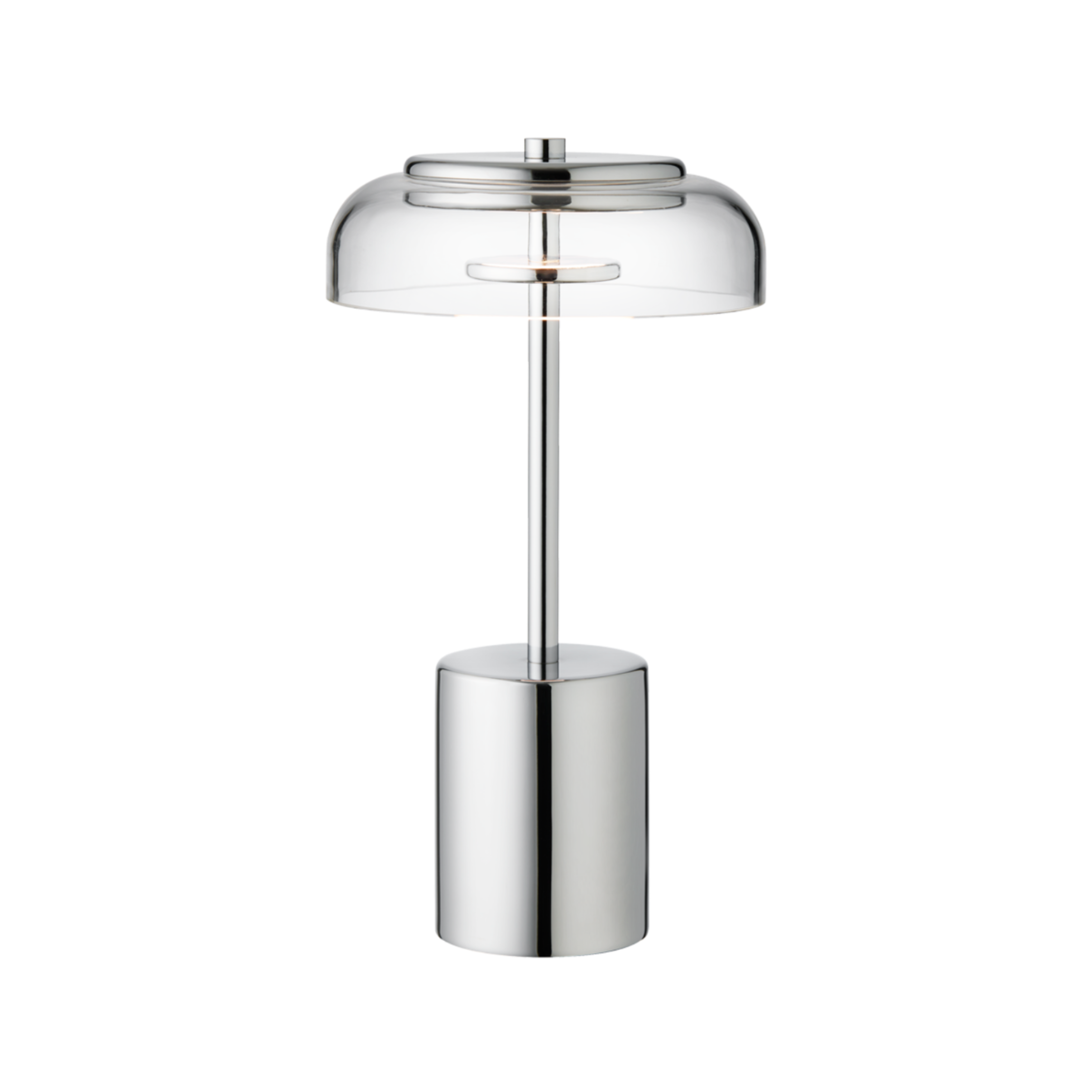 Lampa przenośna BLOSSI srebrny z transparentnym szkłem – Nuura