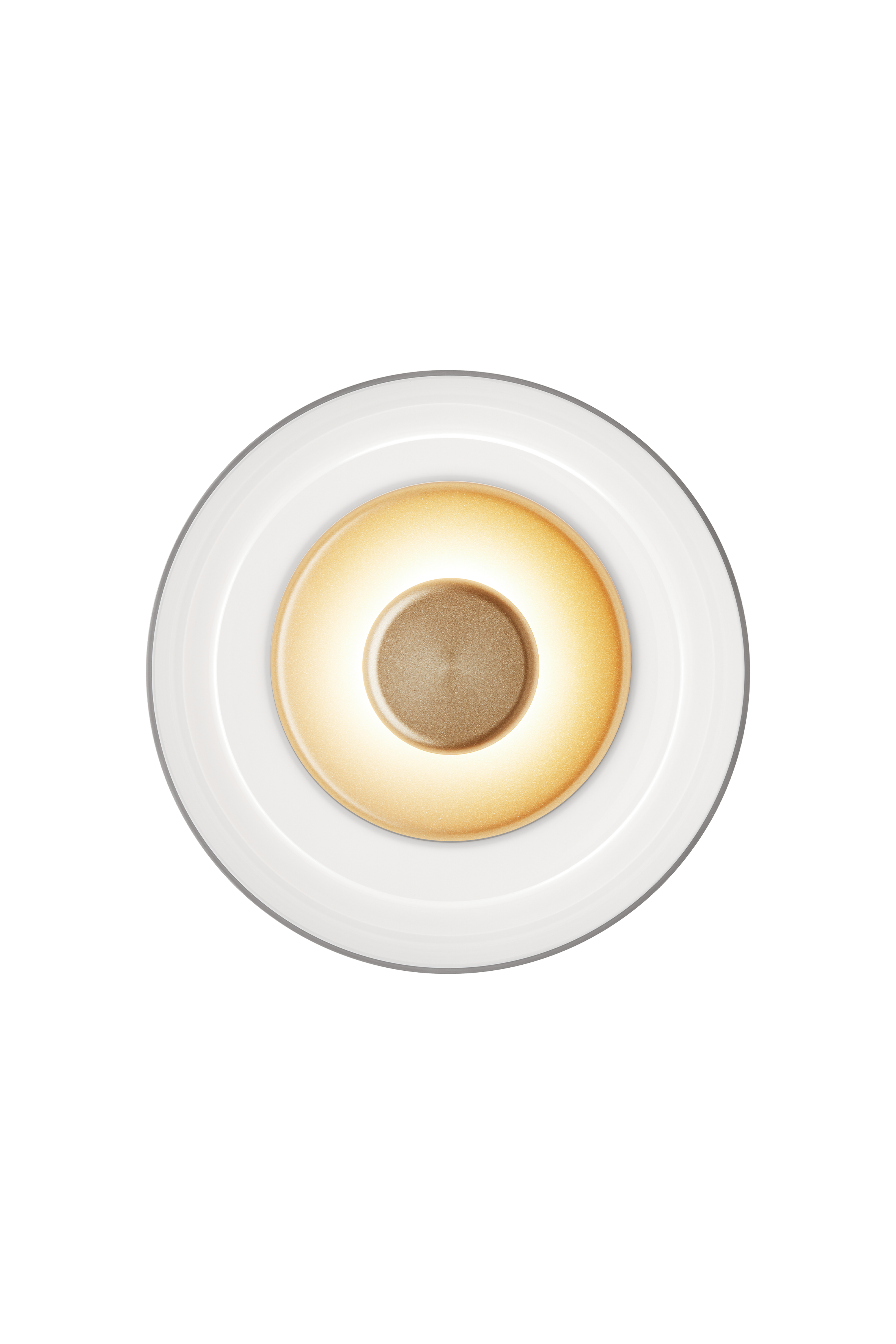 Wandleuchte BLOSSI gold mit opalem Glas