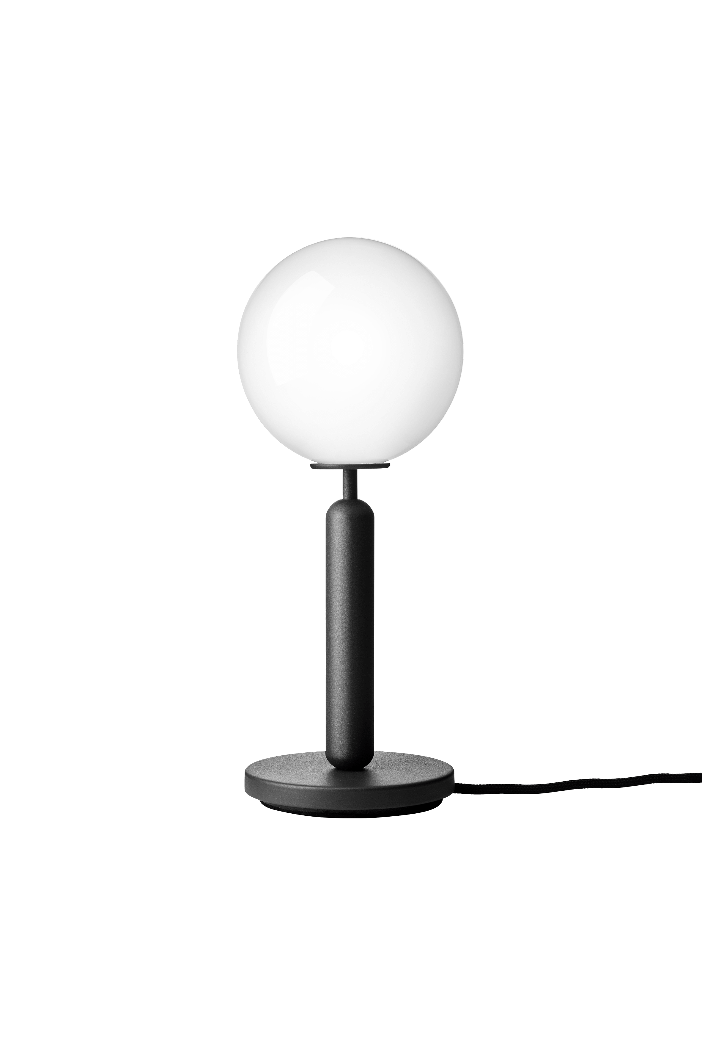 Lampa stołowa MIIRA grafitowy z opalowym szkłem – szkło, Nuura