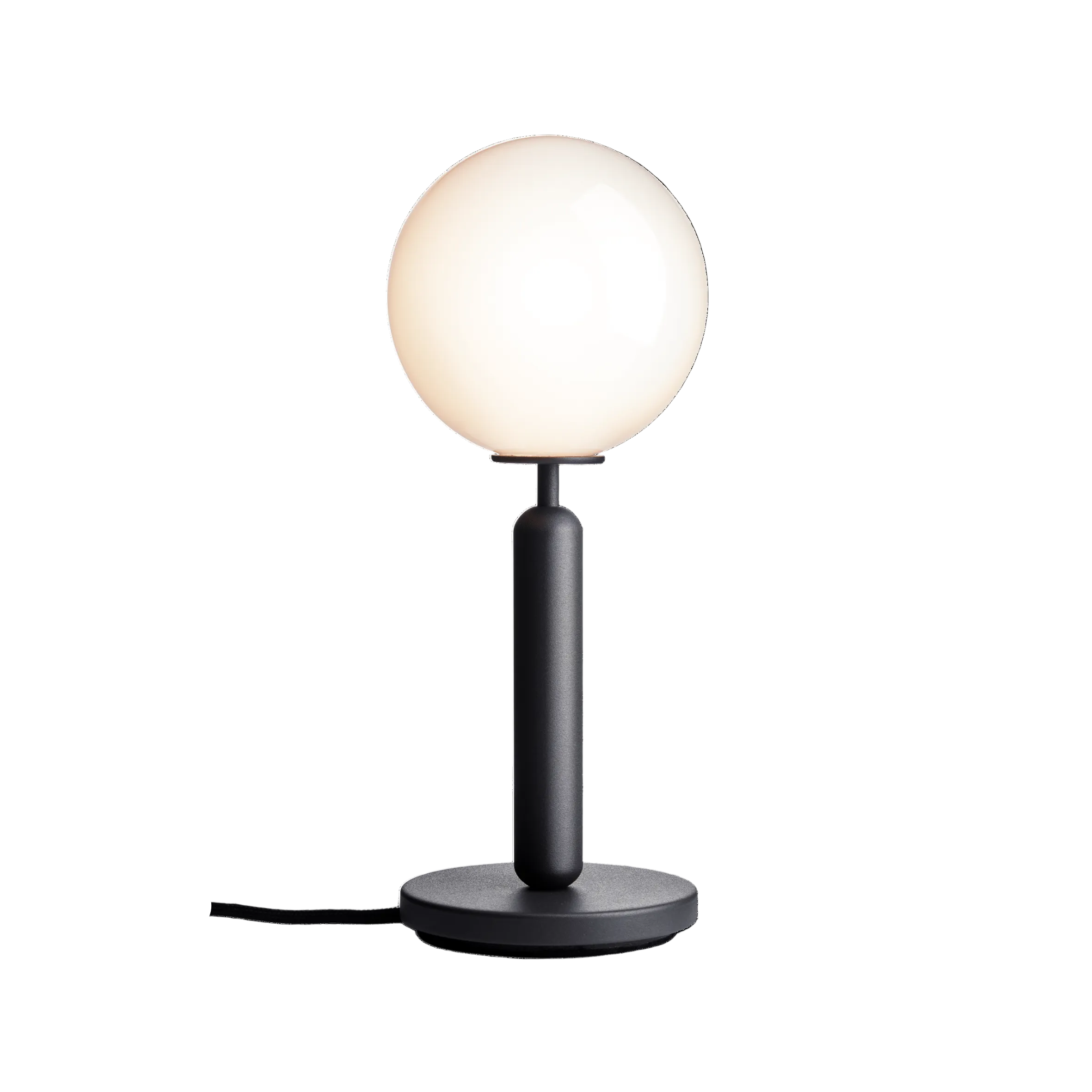 Lampa stołowa MIIRA grafitowy z opalowym szkłem – Nuura