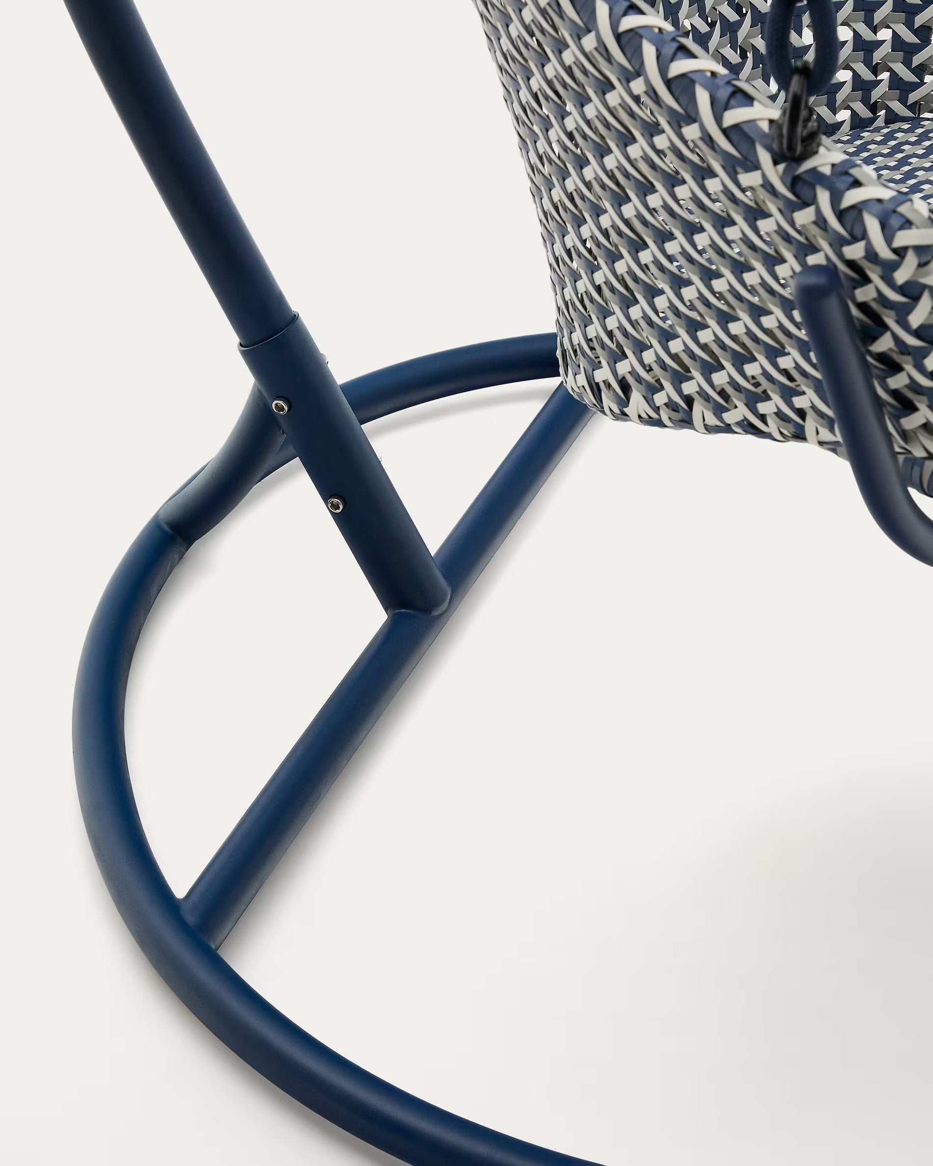 Chair suspended blue salt
