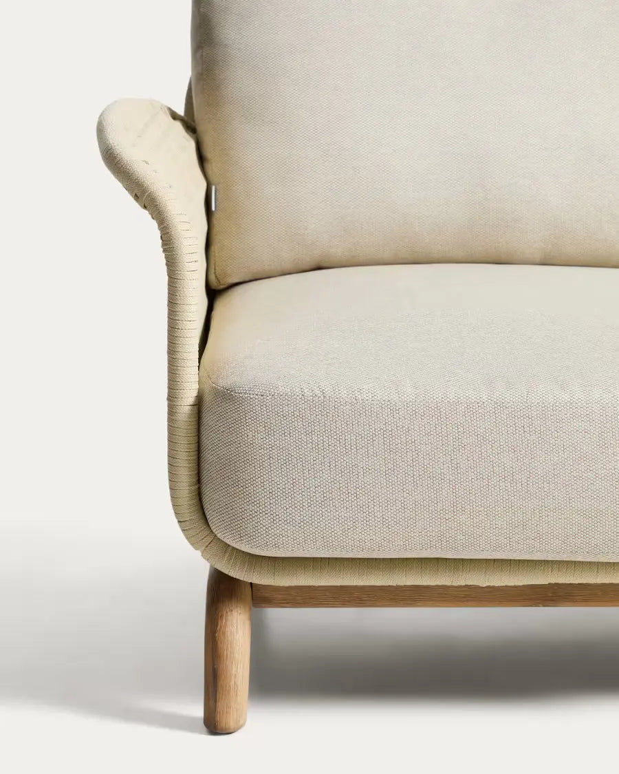 Sofa ogrodowa 3-osobowa ALIPA beżowy na taras i do ogrodu – Kave Home