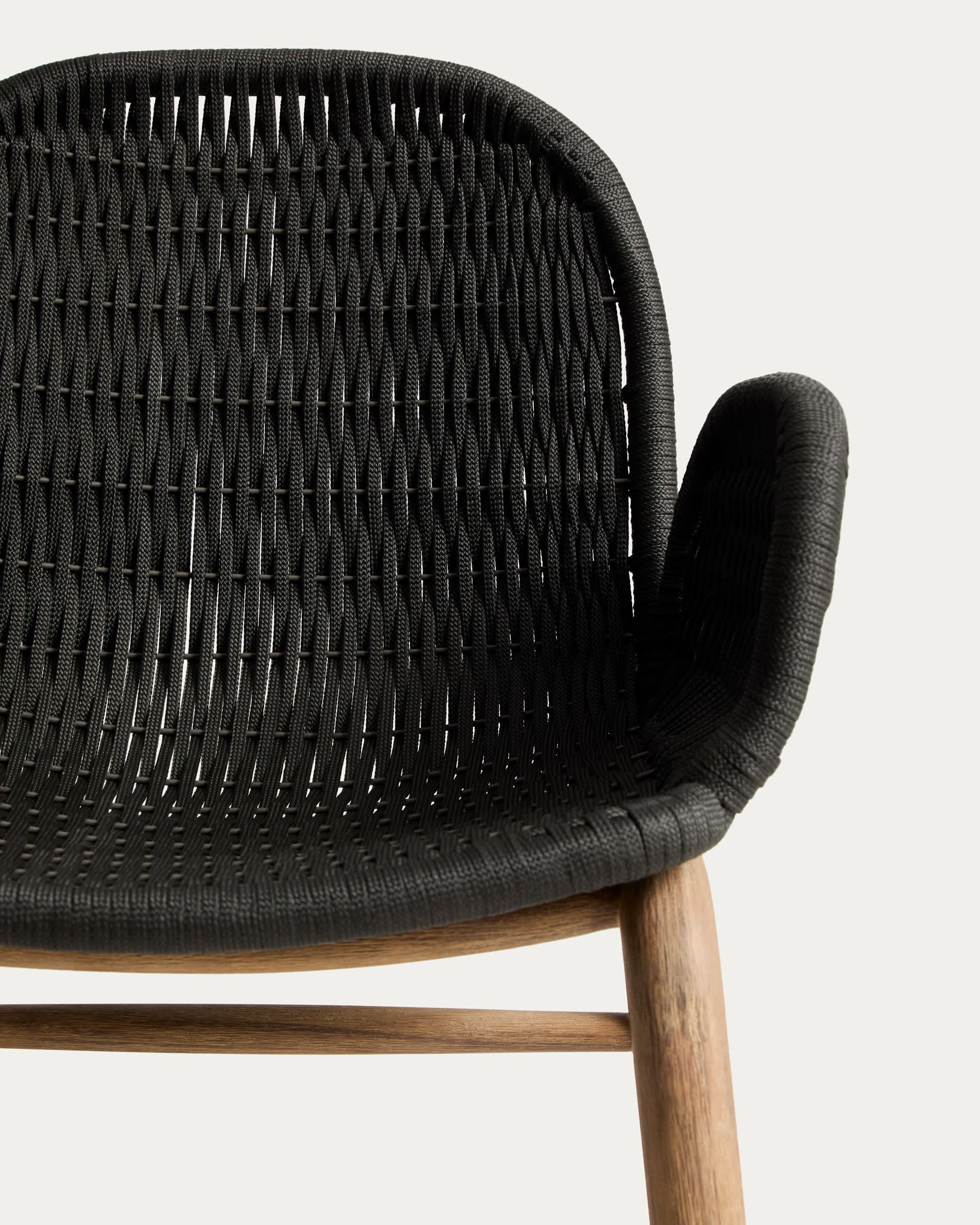 Gartenstuhl mit Armlehnen ALIPA dunkelgrau