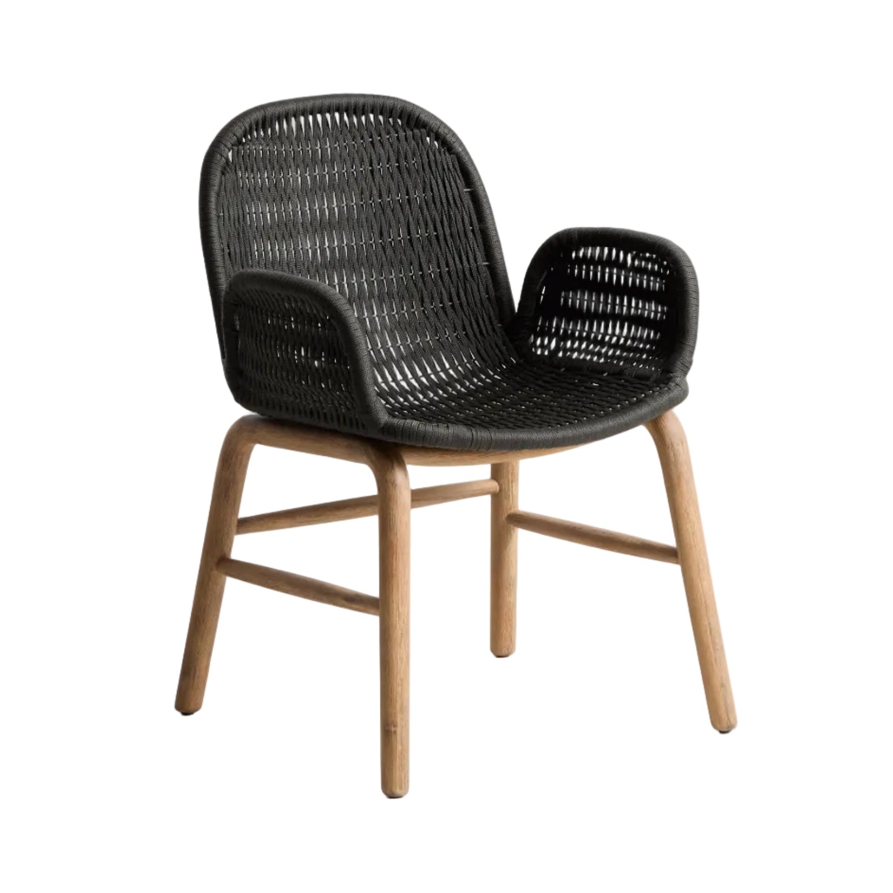 Gartenstuhl mit Armlehnen ALIPA dunkelgrau