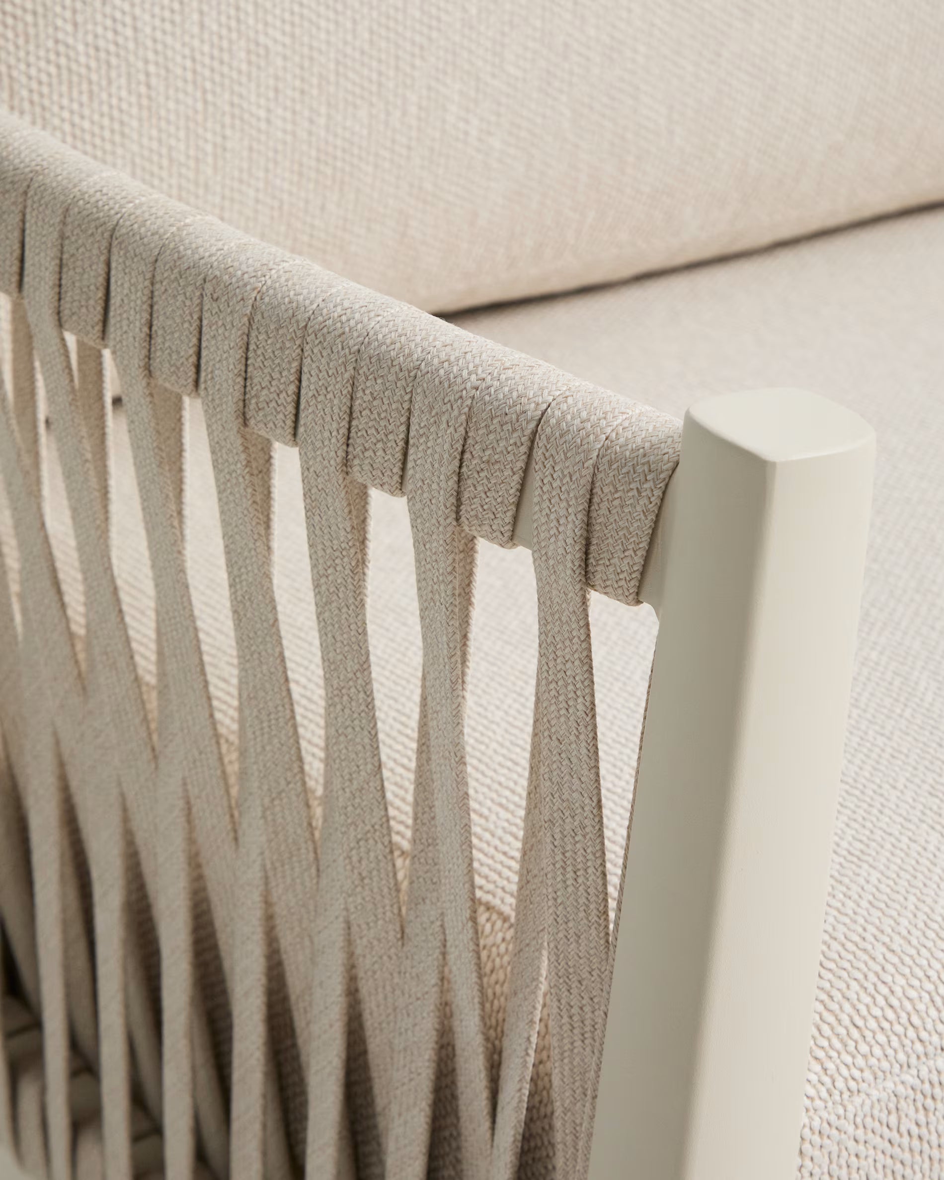 Gartenmöbelset ALERIA beige mit heller Basis
