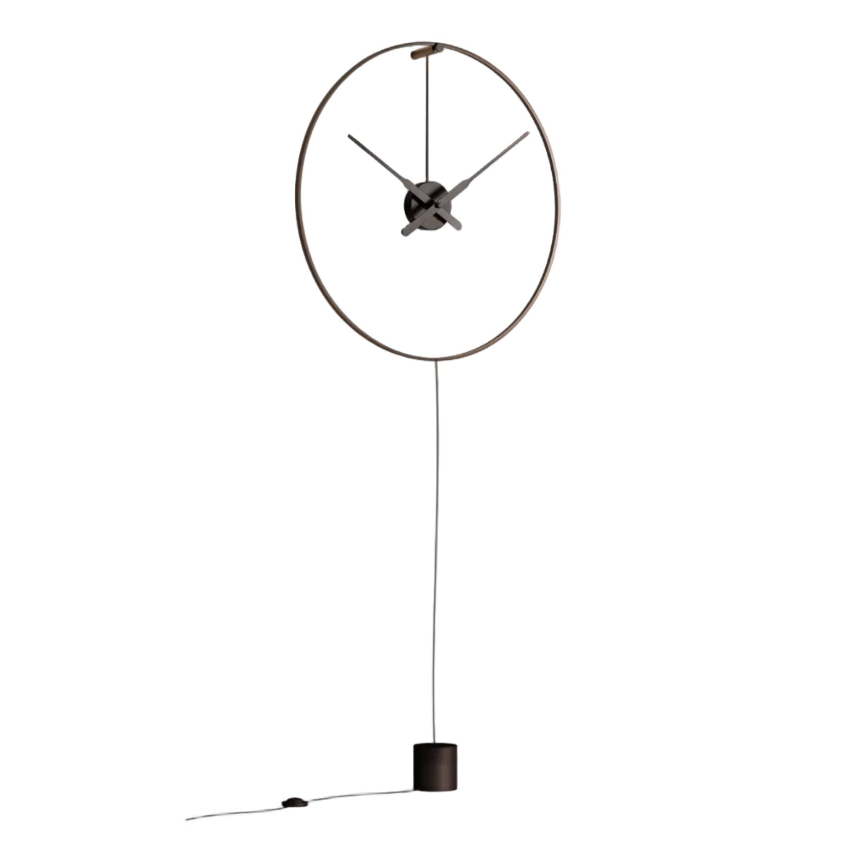 Illuminated Floor Clock OMBRA MINI black