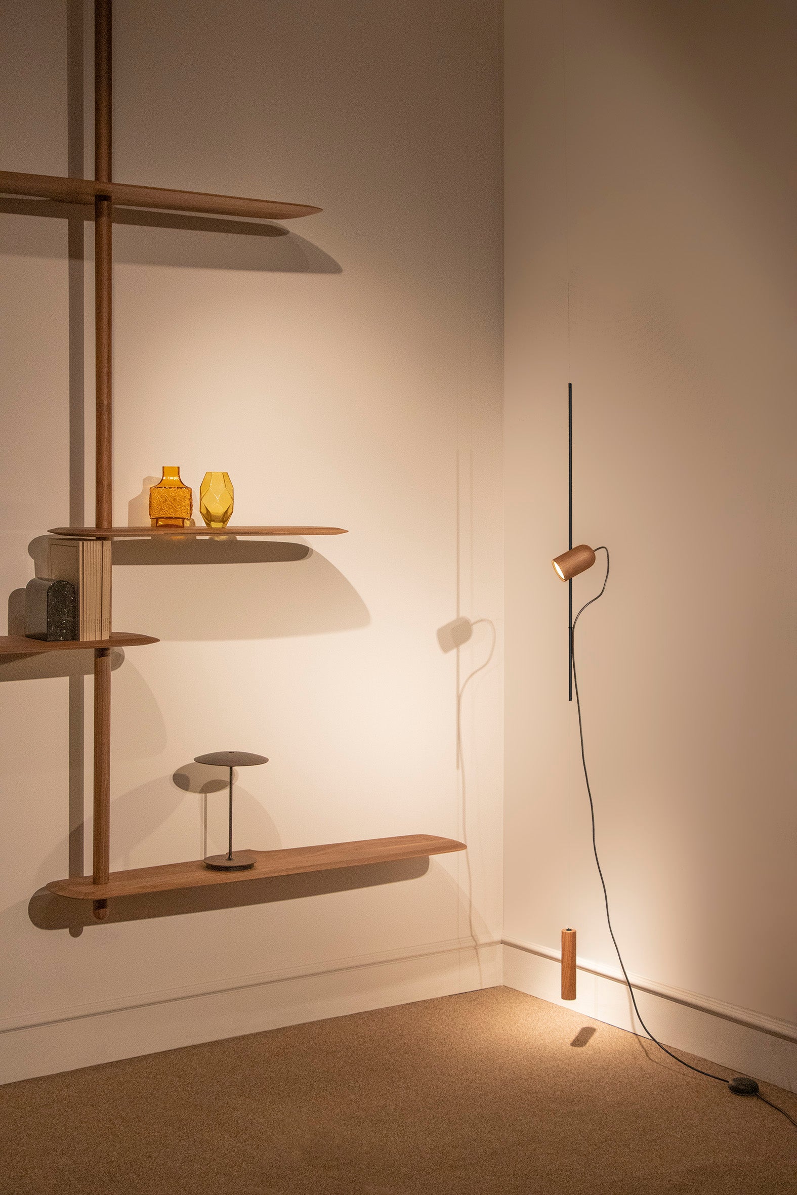 ONFA Pendant Lamp Walnut Wood with Graphite Finish