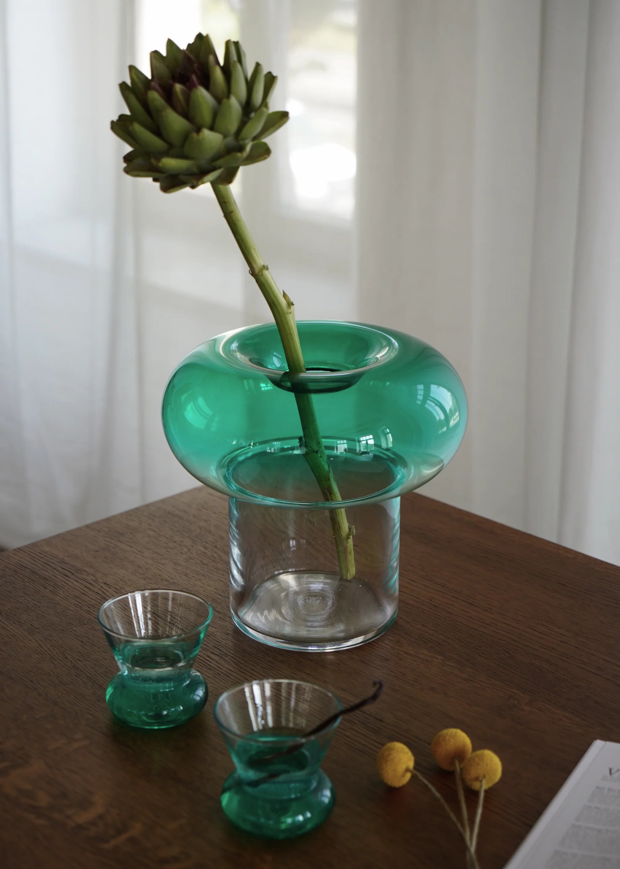 ORIO Glass Green Blown Glass Cup