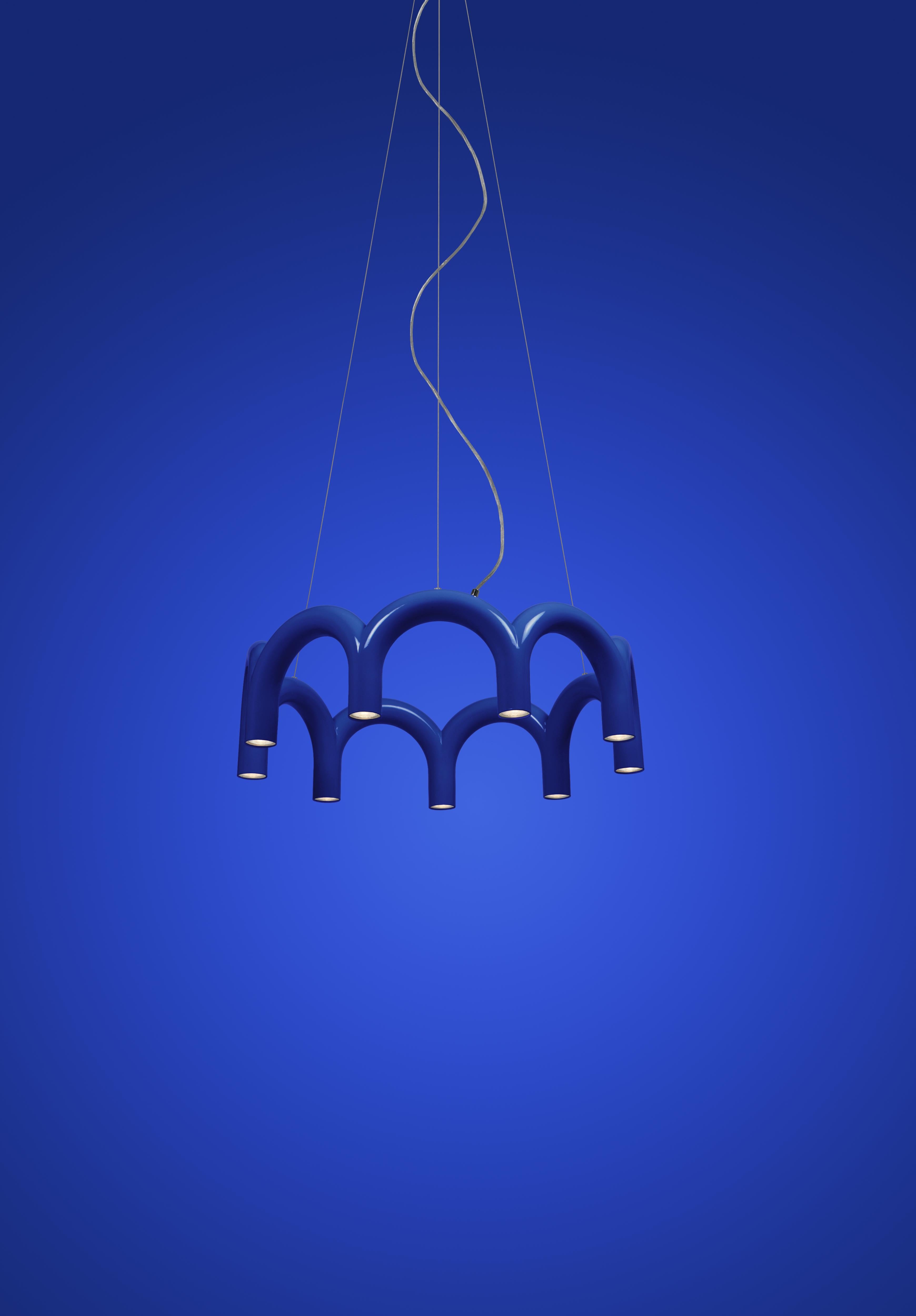 Pendelleuchte ARCH CIRCLE blau