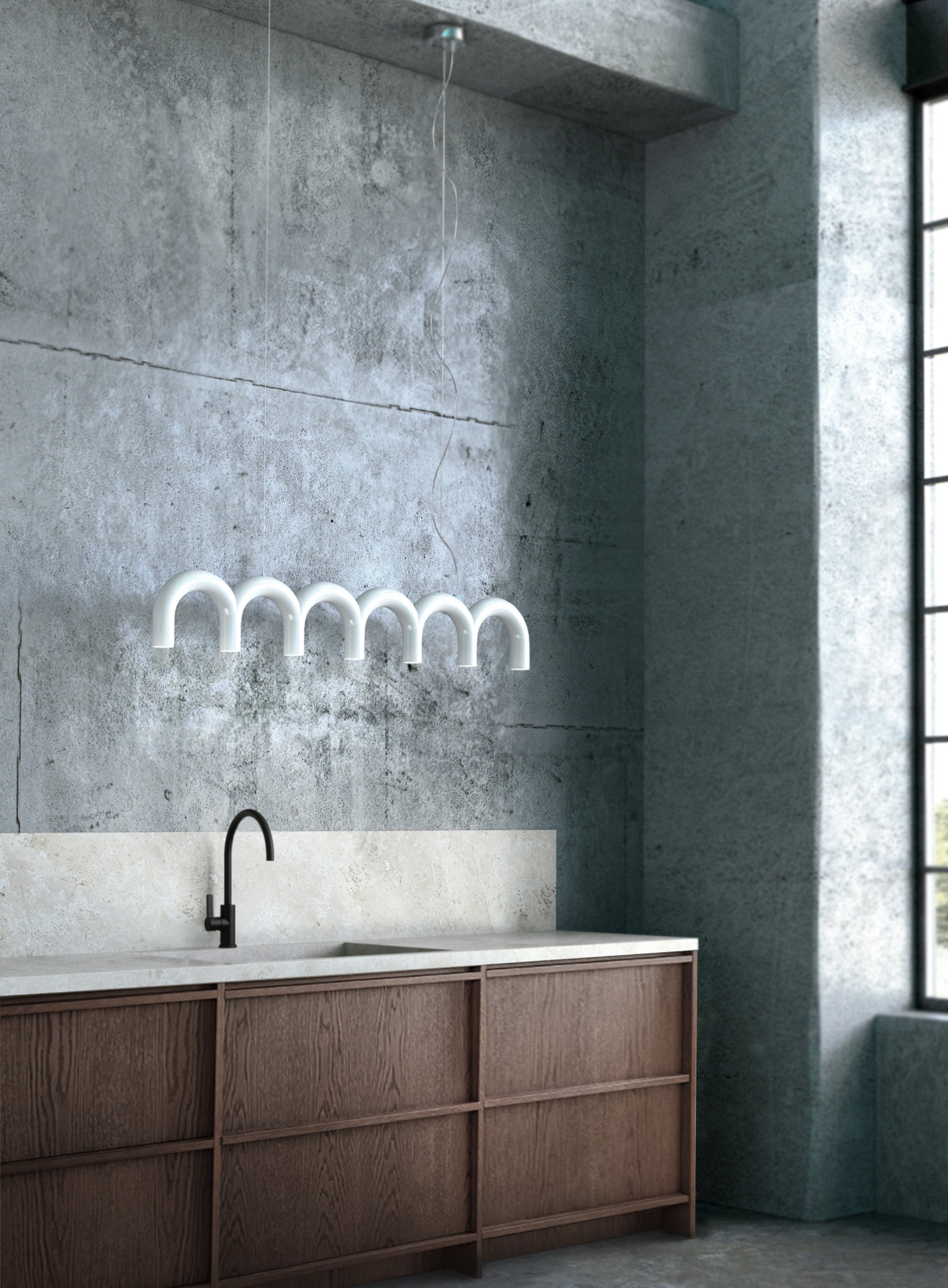 Pendelleuchte ARCH STRAIGHT weiß