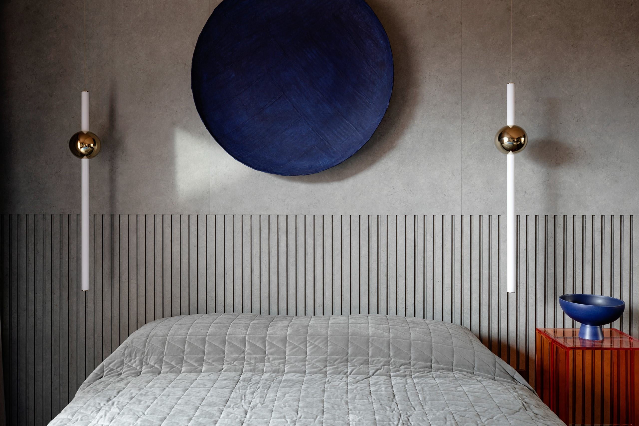 Pendelleuchte ORION GLOBE poliertes Gunmetal