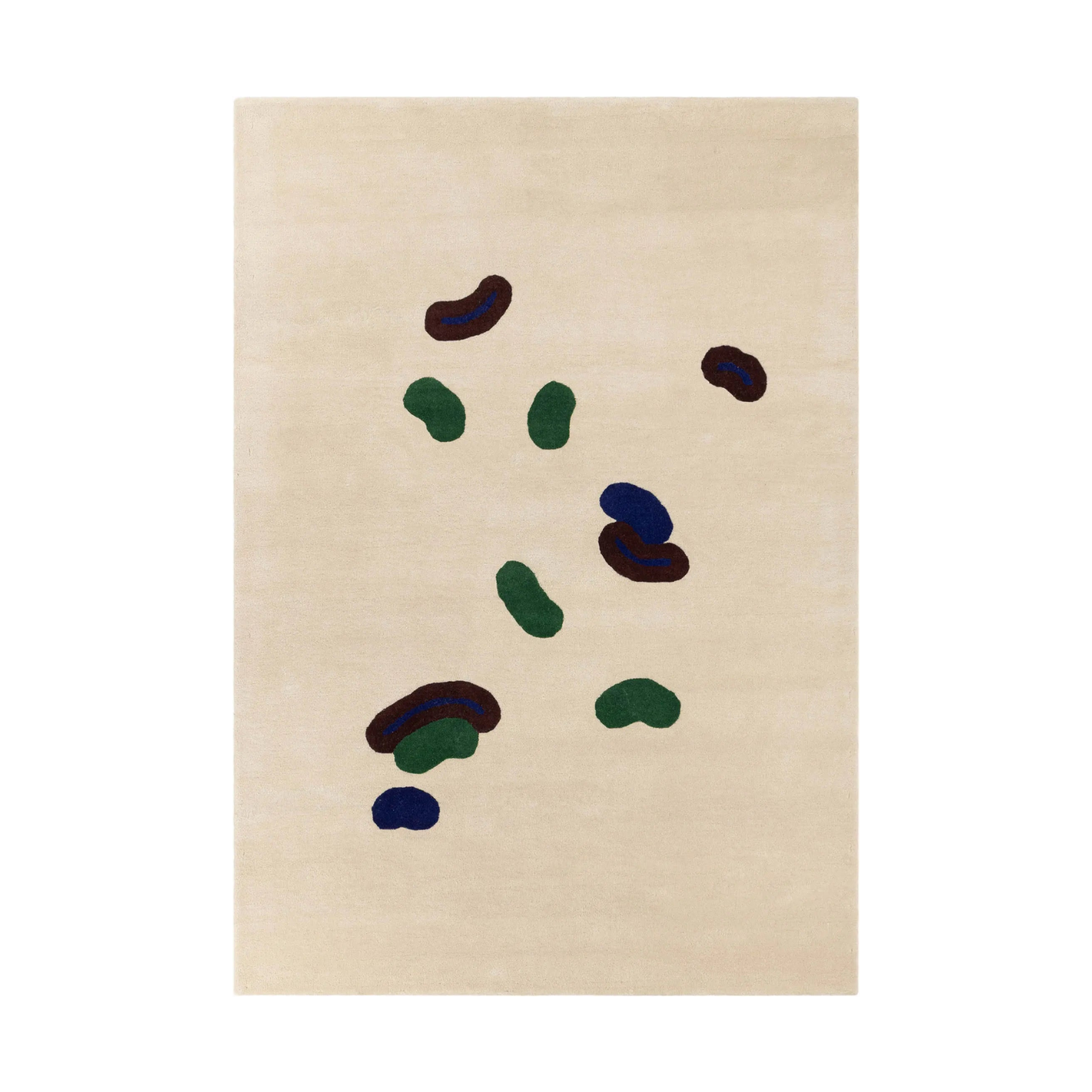 OSLO Beige Rug with Green and Brown