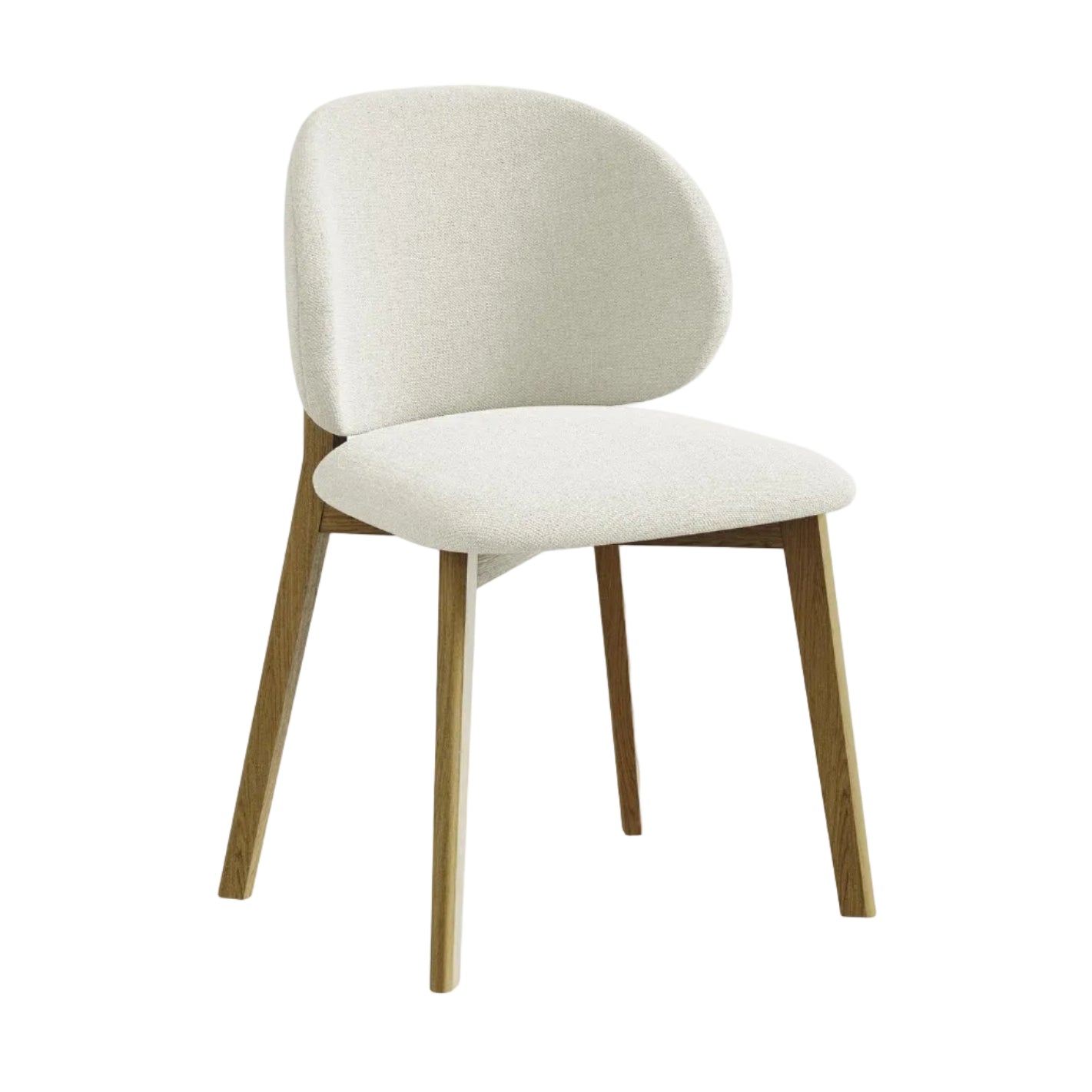 Stuhl PAHOA beige mit Buchenbasis