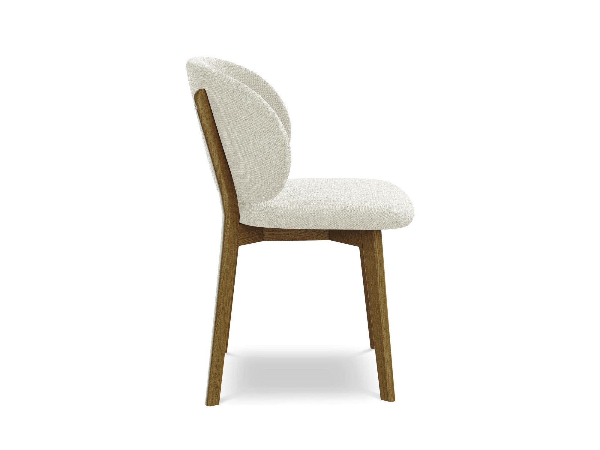 Stuhl PAHOA beige mit Buchenbasis