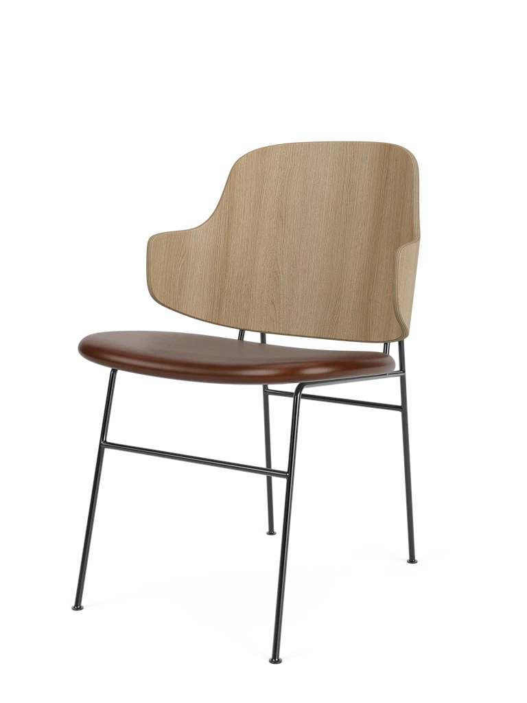 Stuhl PENGUIN braunes Leder