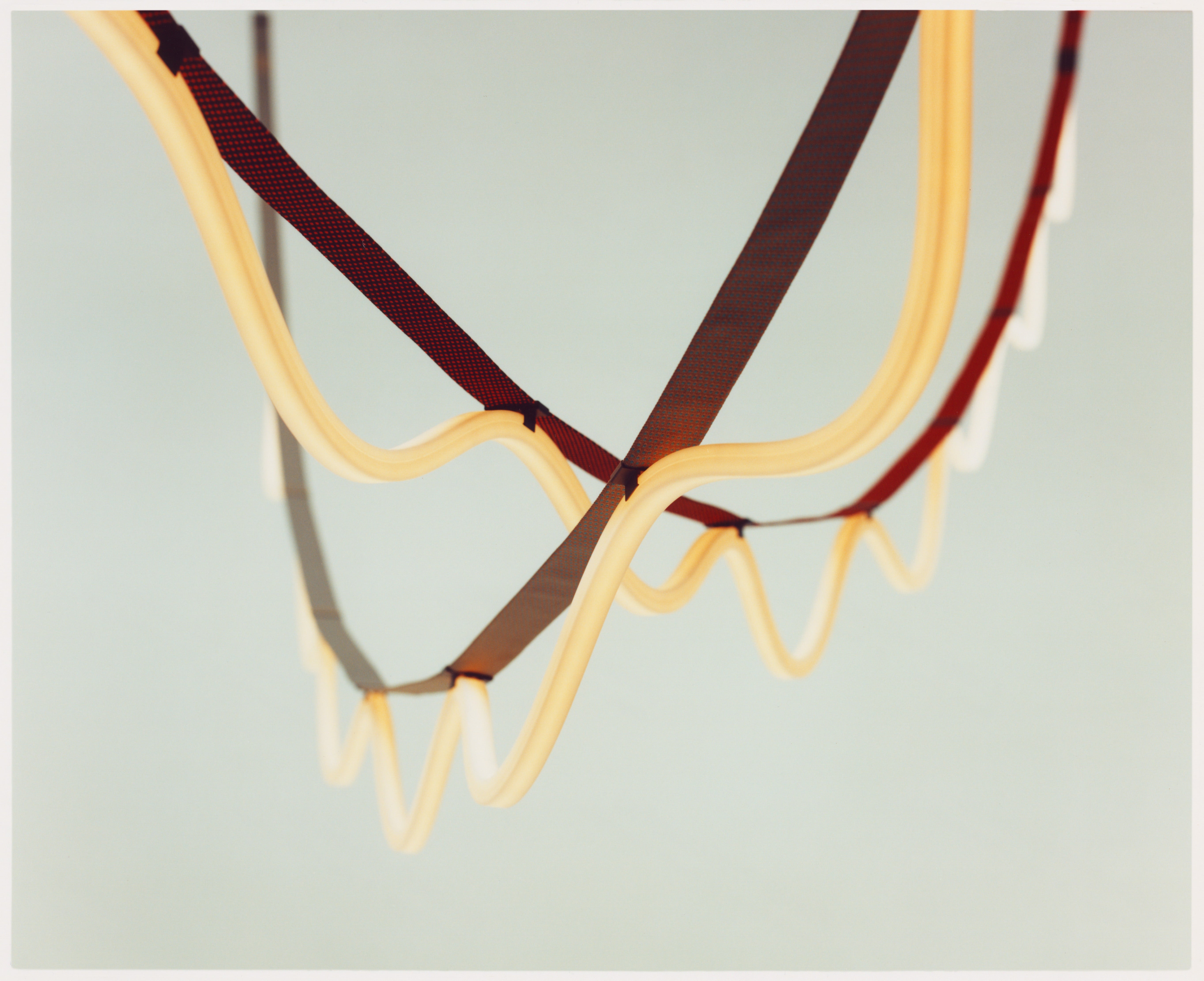 Pendelleuchte SPLINE beige mit Blau