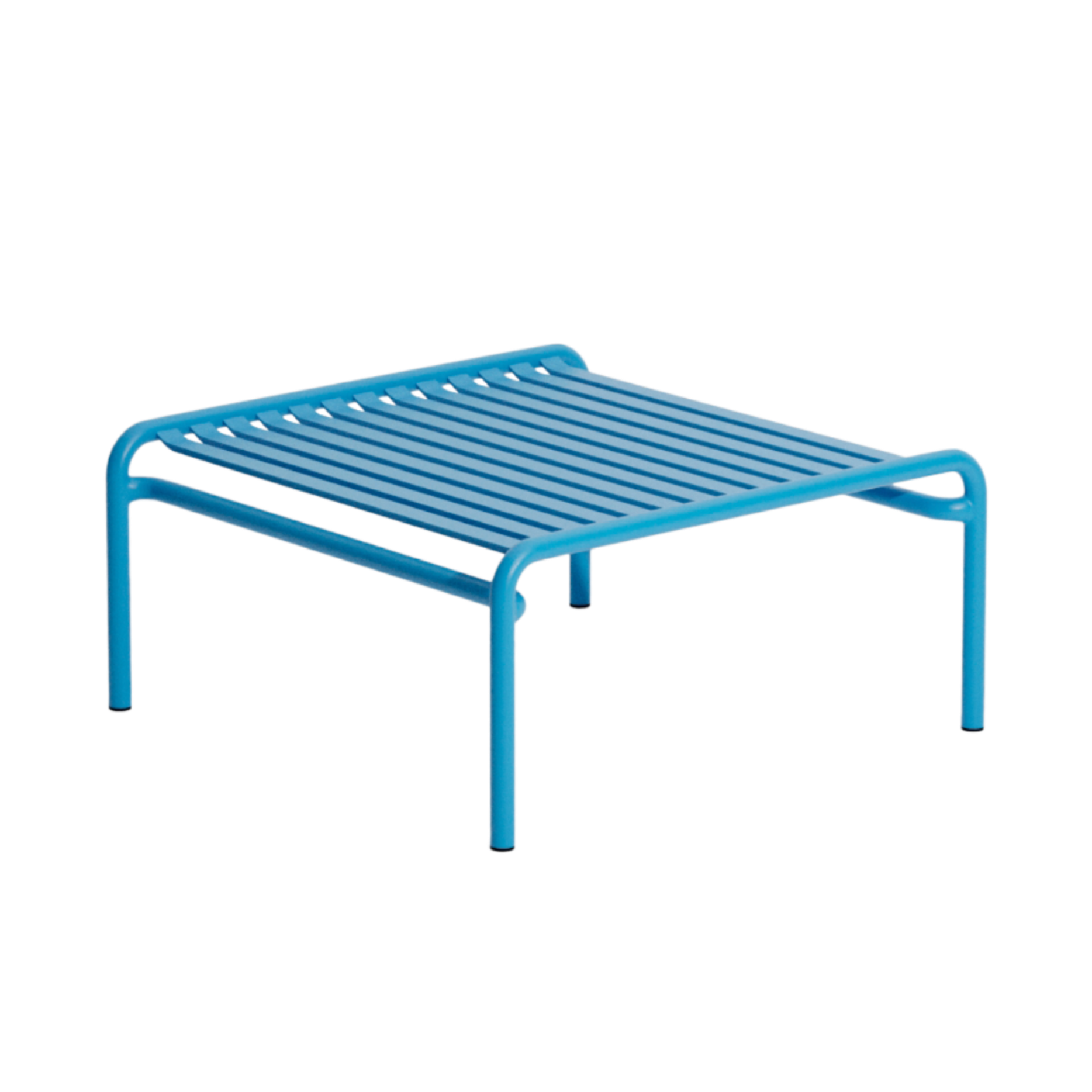 Quadratischer Gartenkaffee-Tisch WEEK-END in Blau