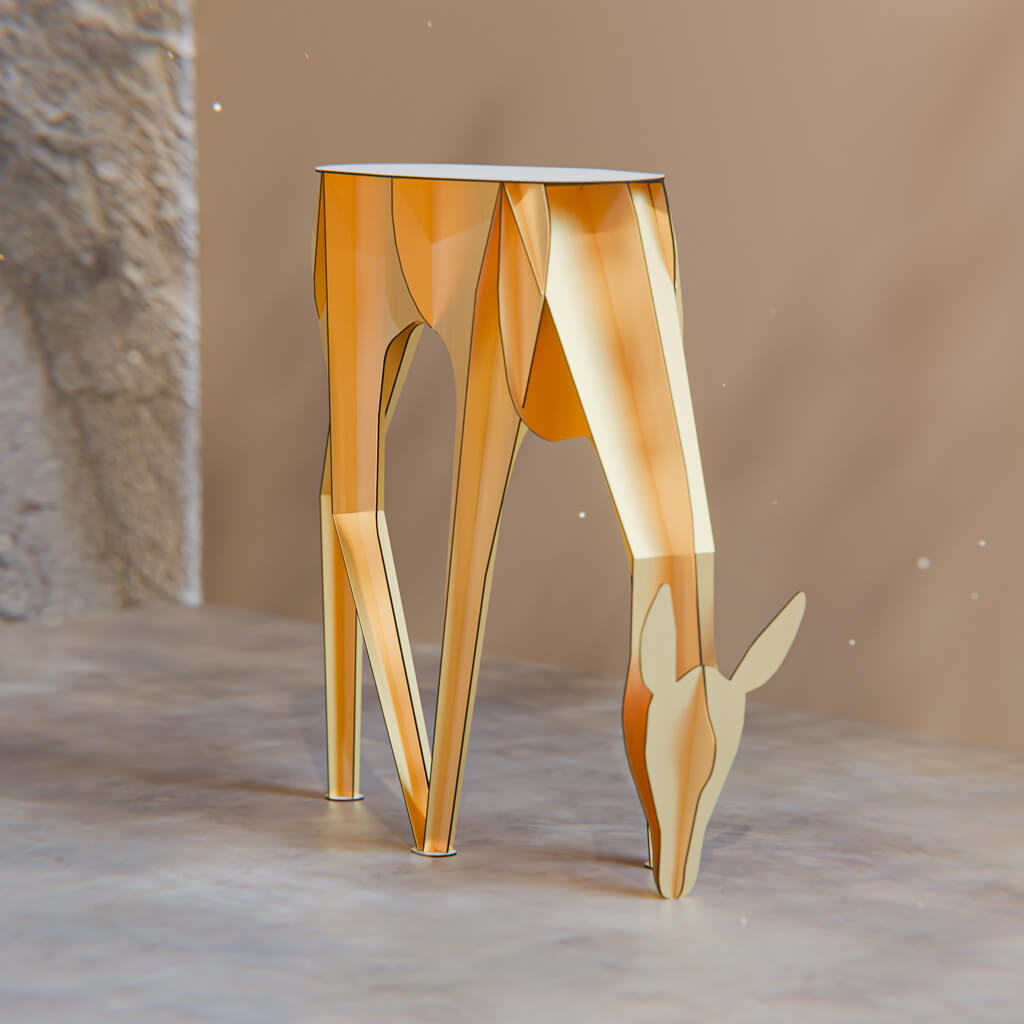 Konsolentisch DIANE in Gold