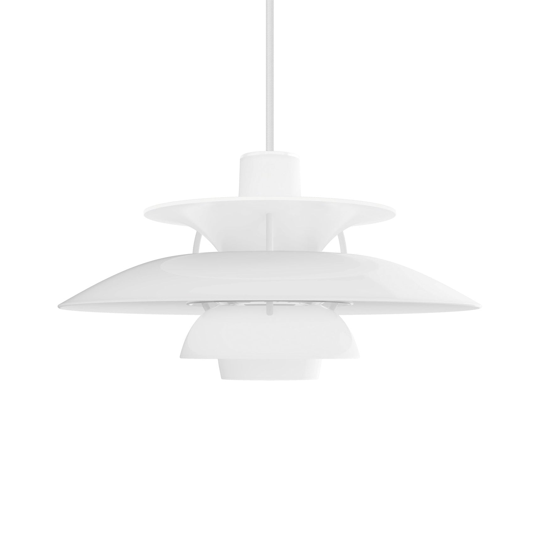 Lampa wisząca PH 5 OPAL biały