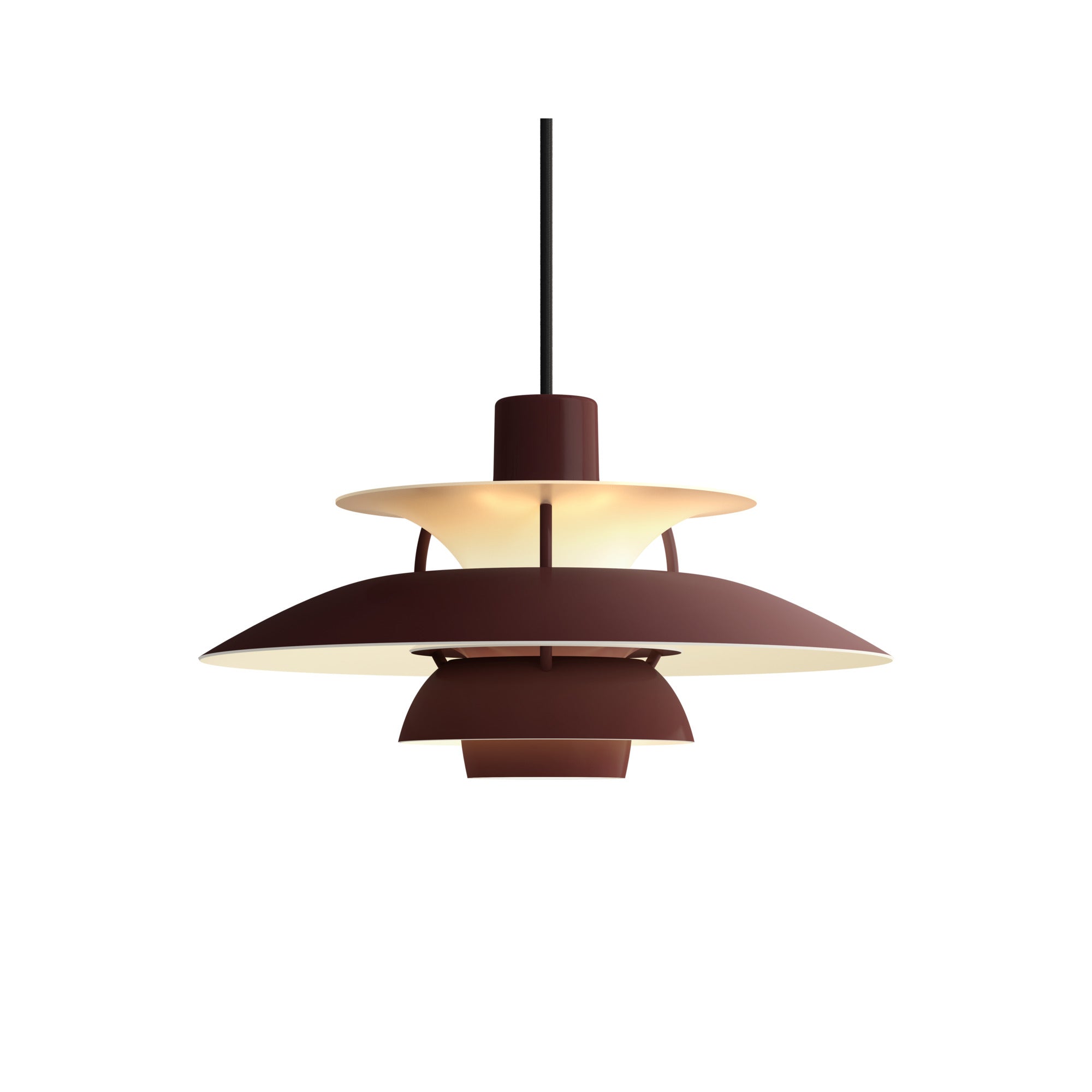 PH 5 Pendant Lamp Monochromatic Burgundy