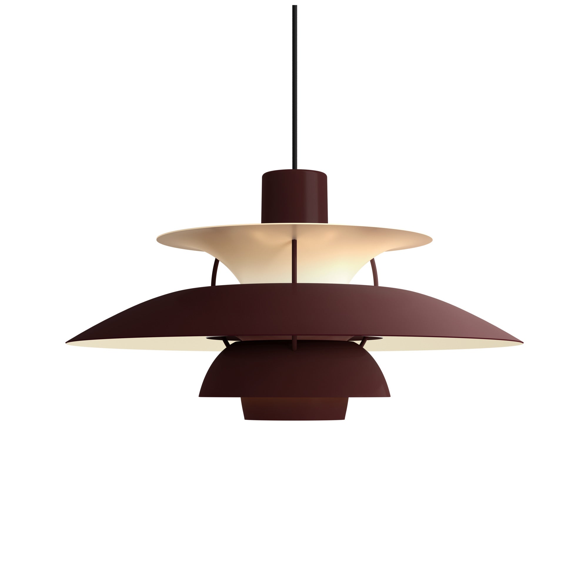 PH 5 Pendant Lamp Monochromatic Burgundy