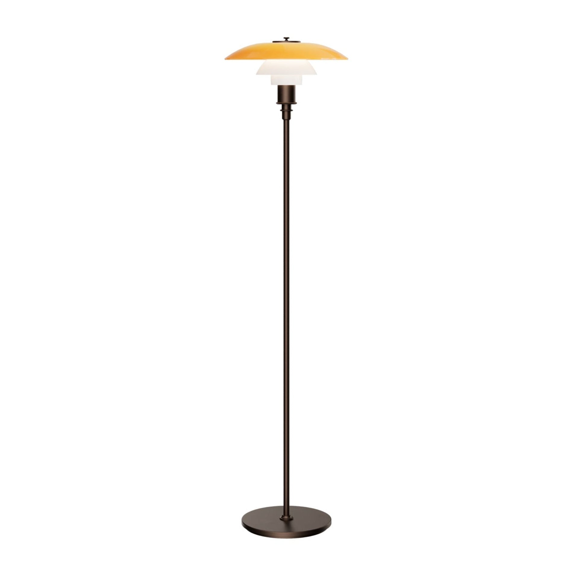 Stehlampe PH 3½-2½ bernsteinfarben