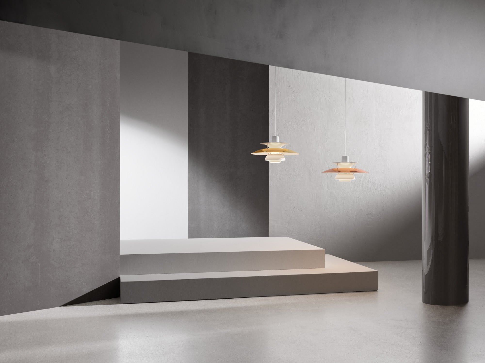 PH 5 pendant lamp white with copper