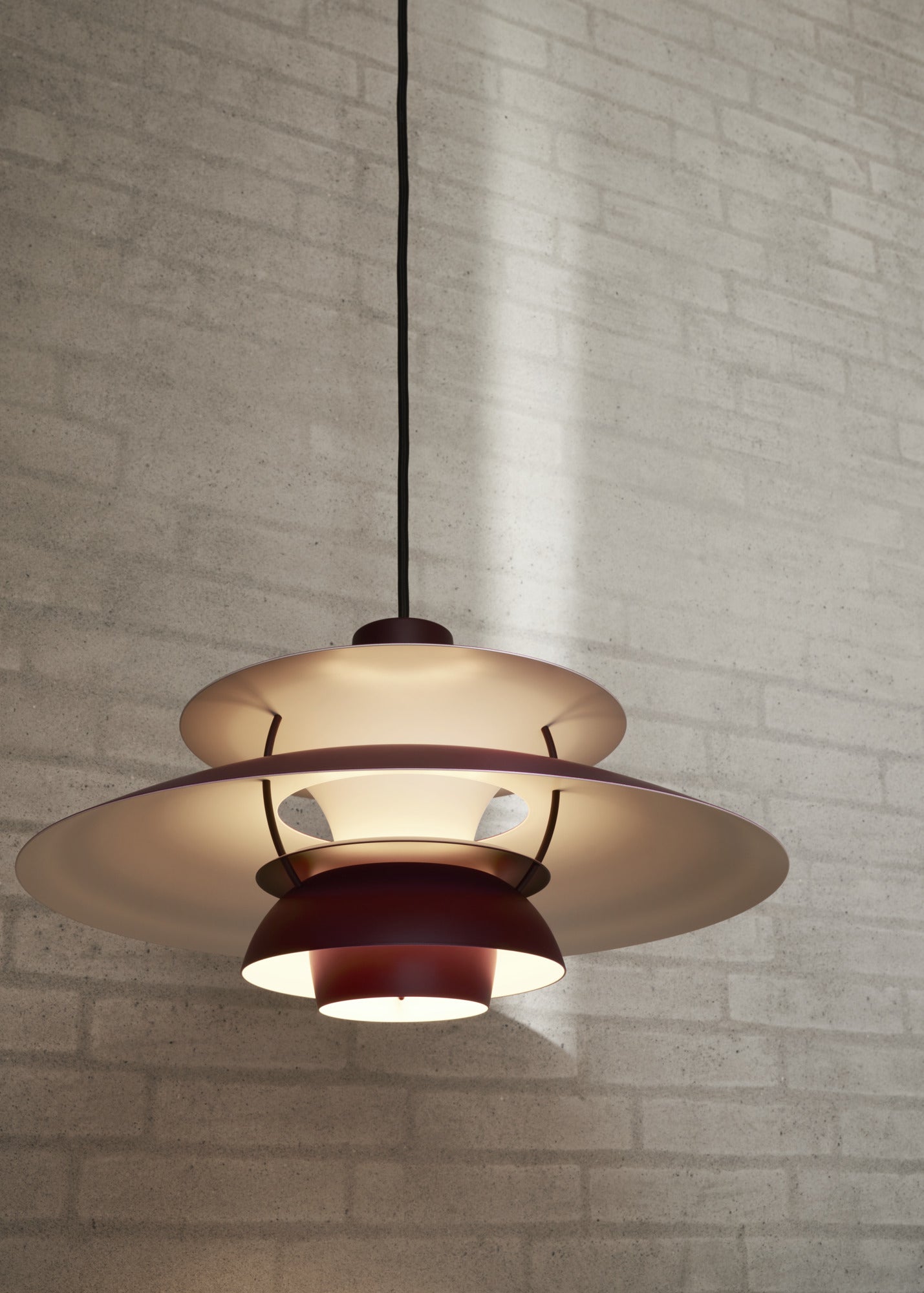 PH 5 Pendant Lamp Monochromatic Burgundy