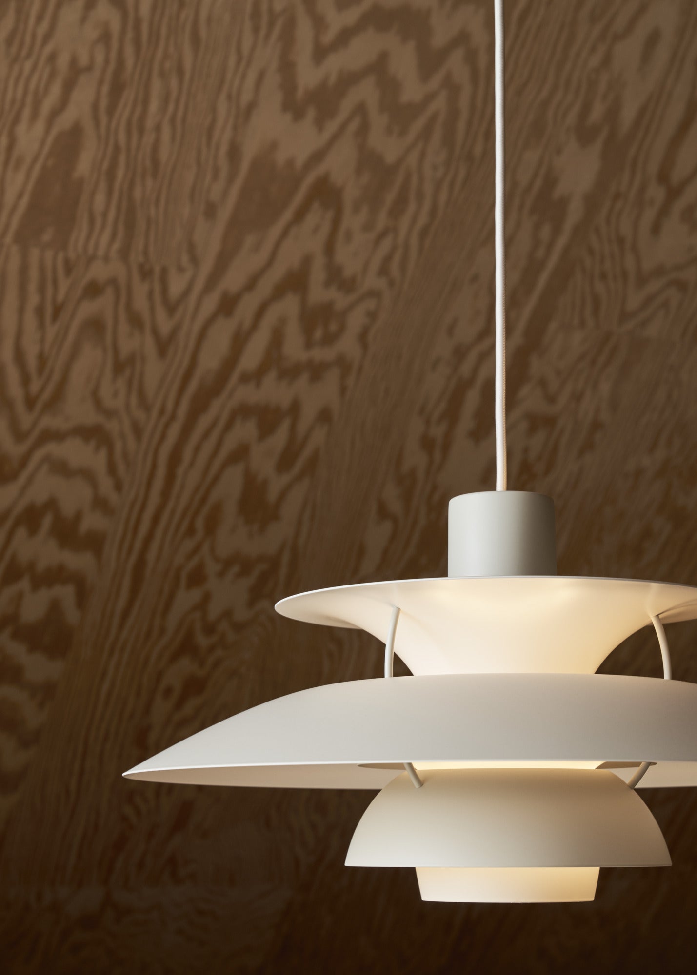 Pendelleuchte PH 5 monochromatischer blasser Zinnton