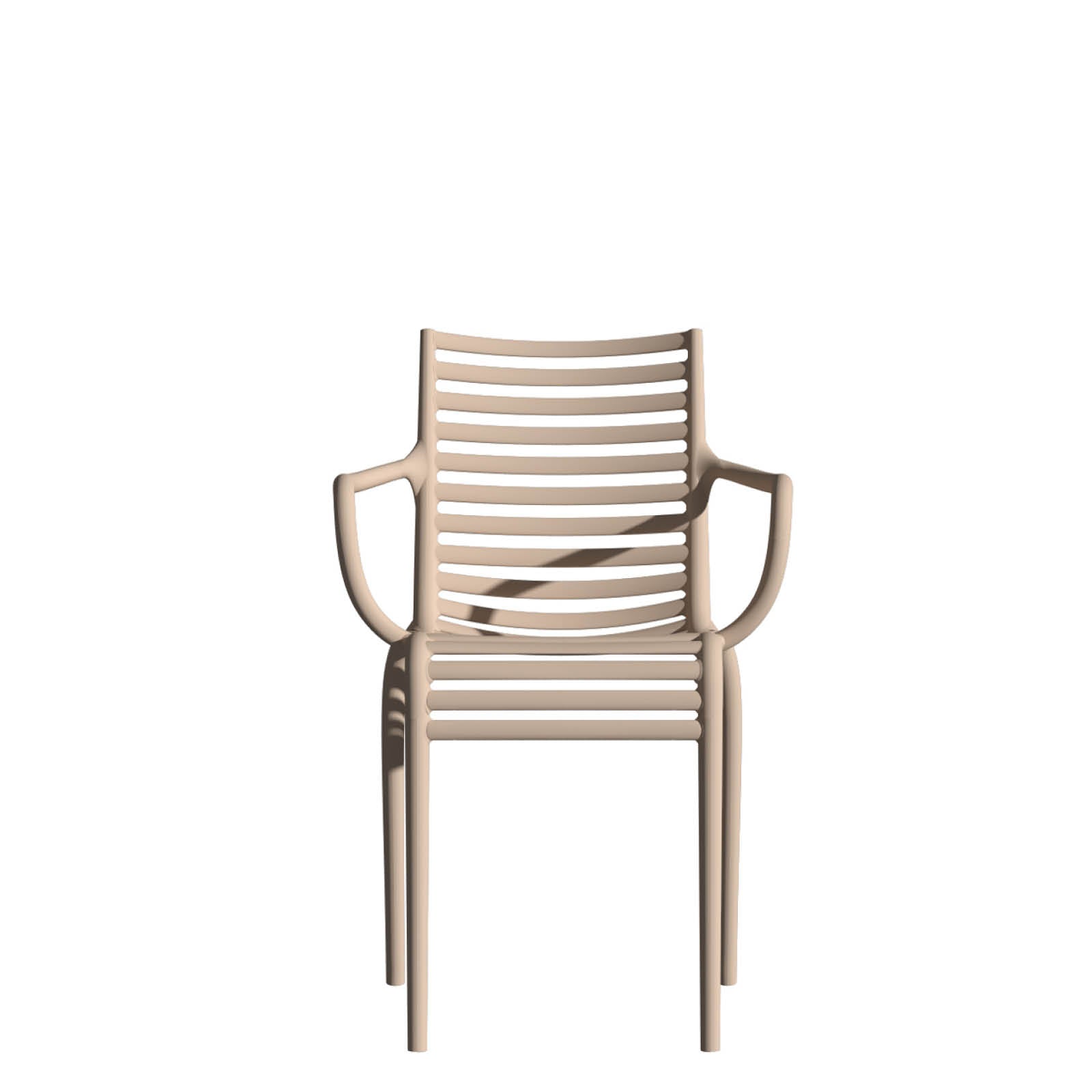 Chair with pip-e nude armrests