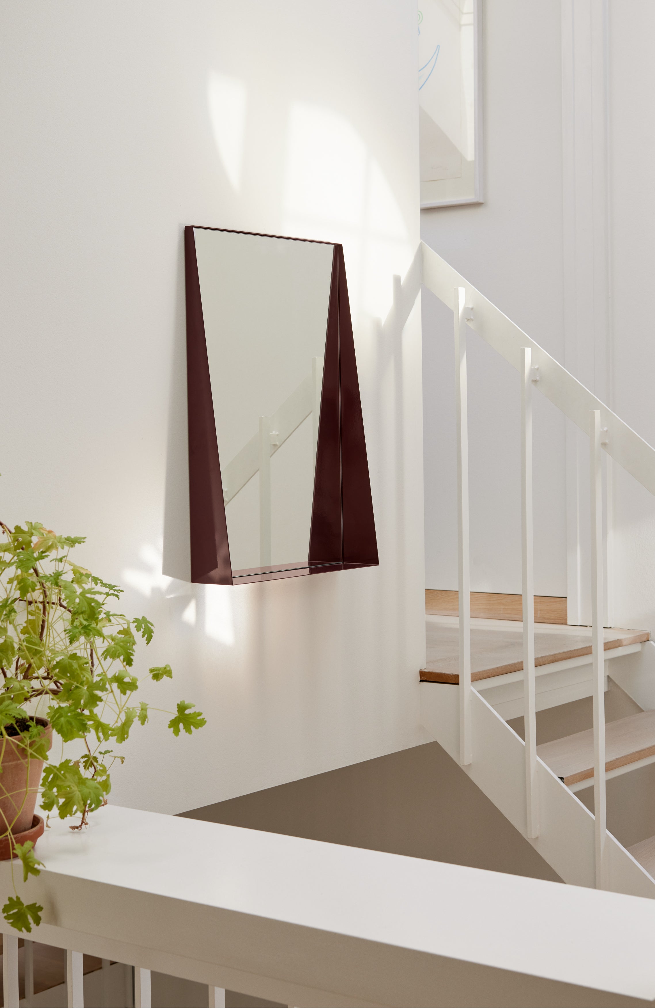 BEAK wall mirror purple