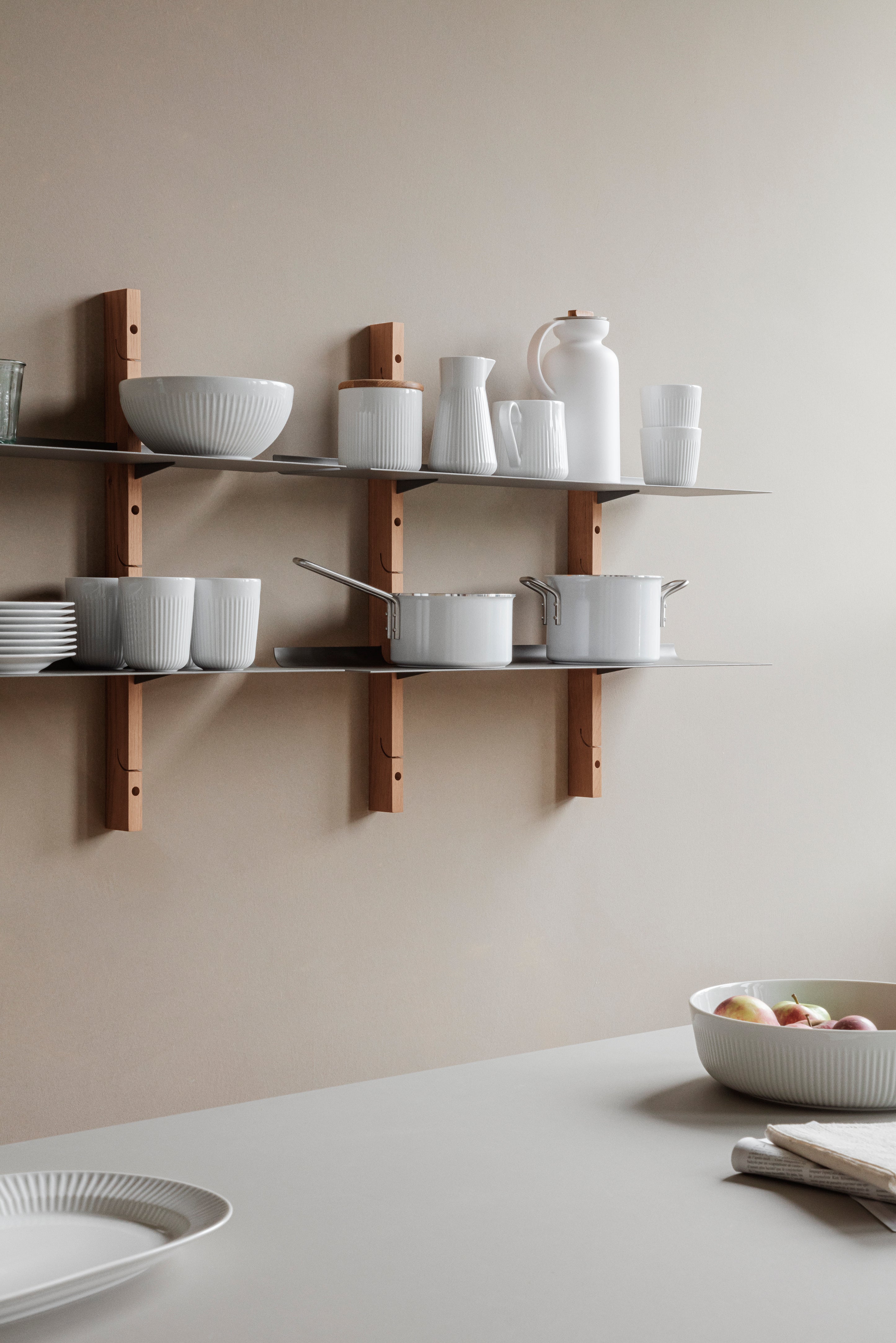 SMILE Gray Hanging Shelf Set