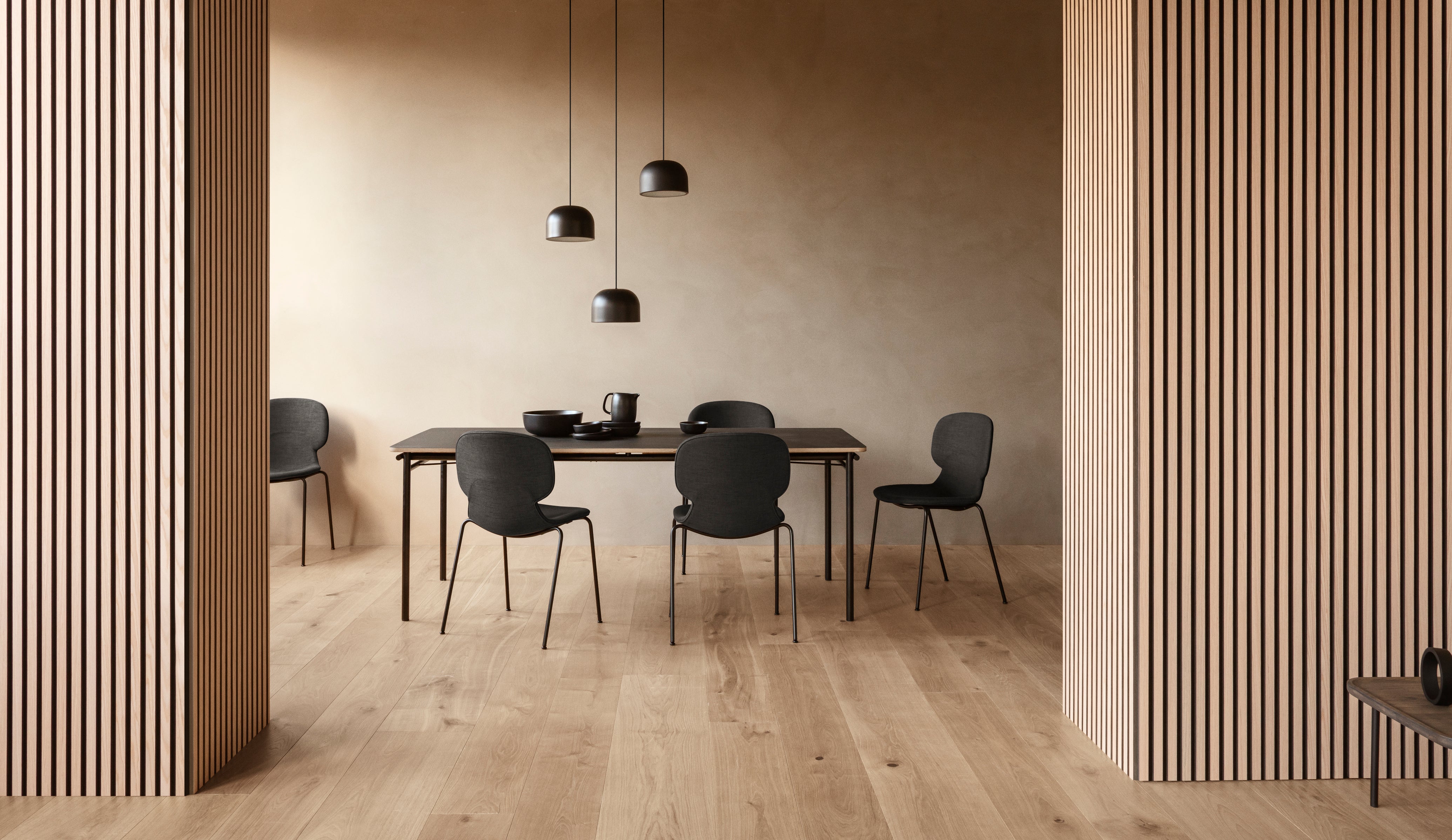 Ausziehbarer Tisch TAFFEL schwarz