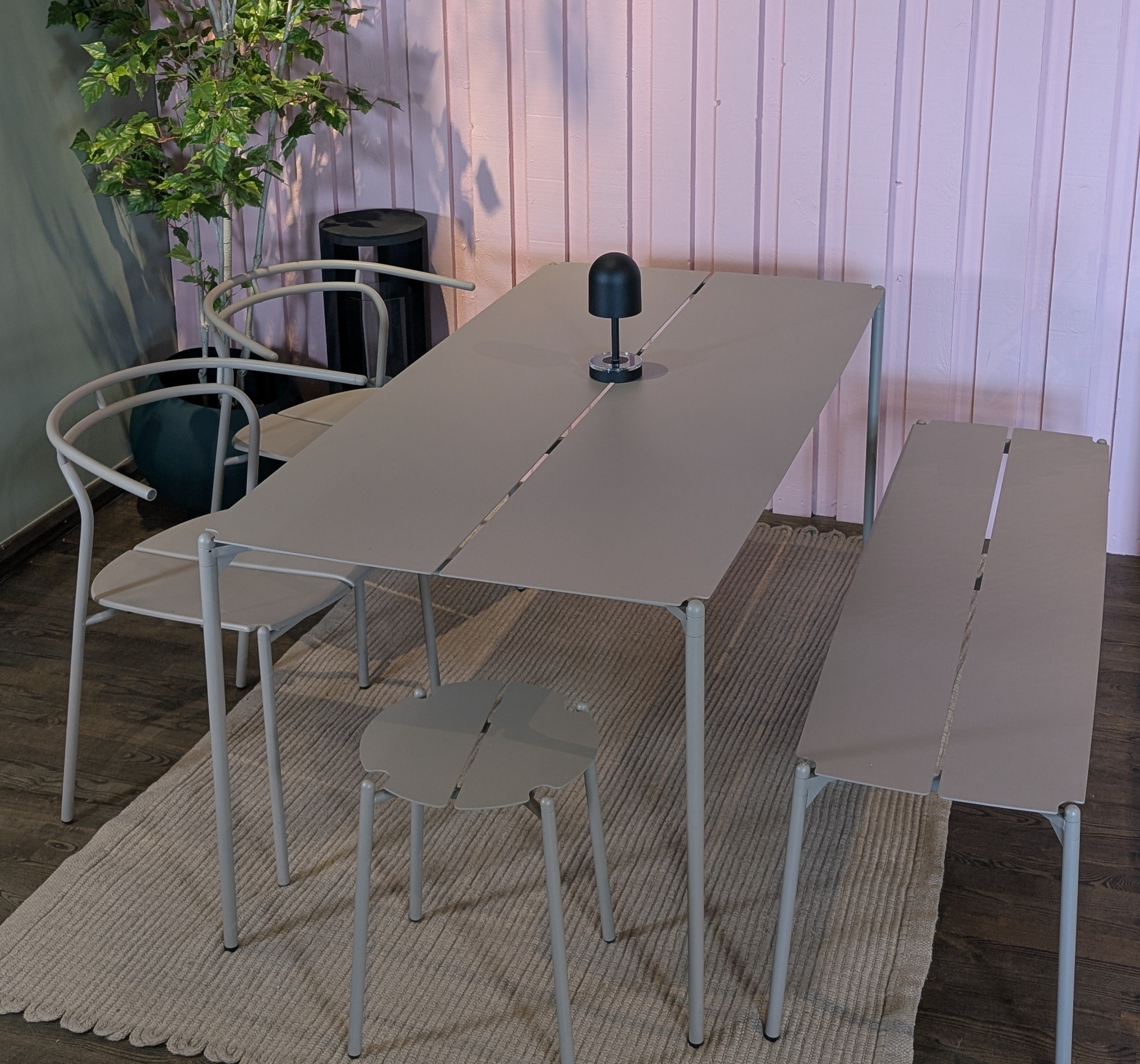 Tragbare Lampe LUCEO ziegelrot