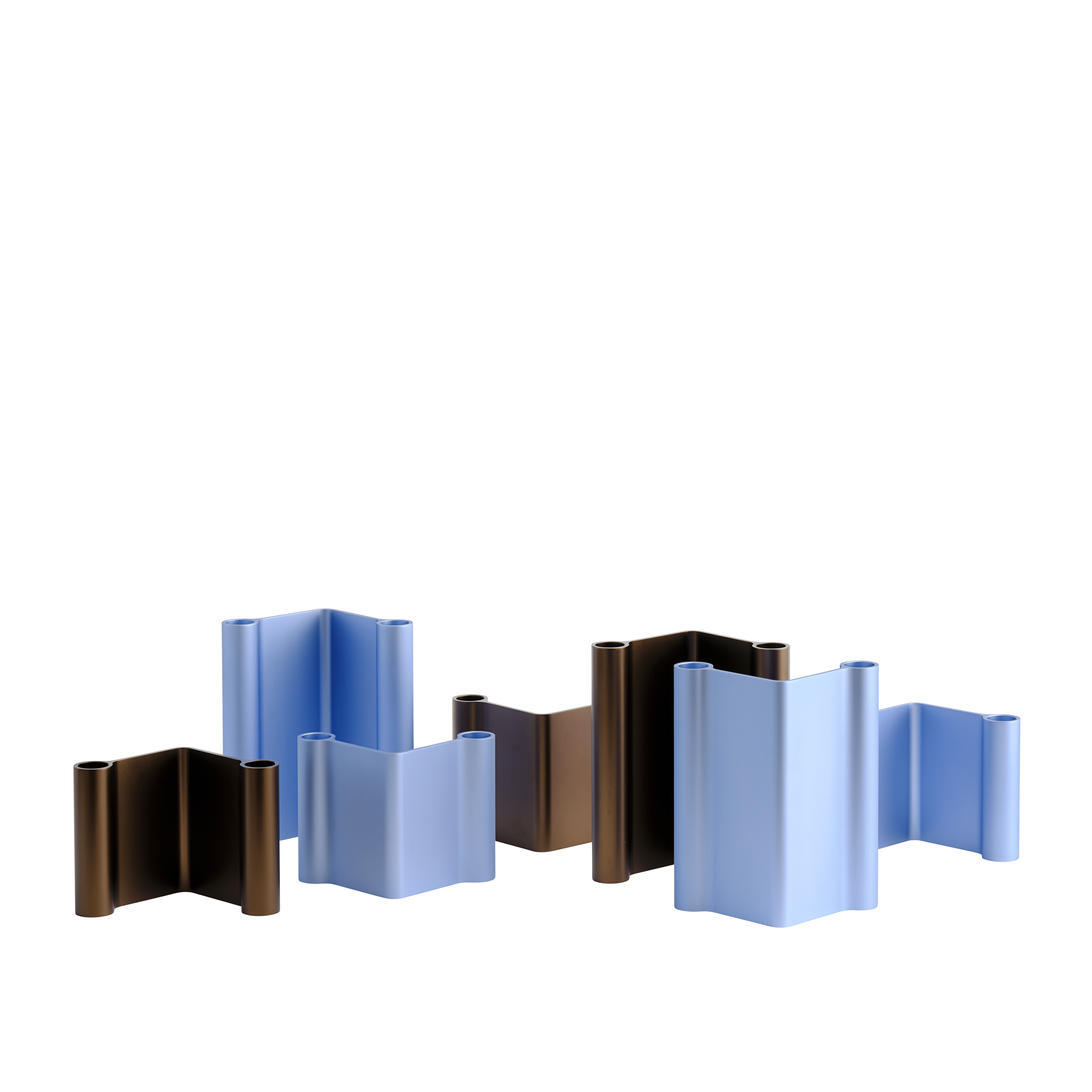 Kerzenhalter PAIR braun