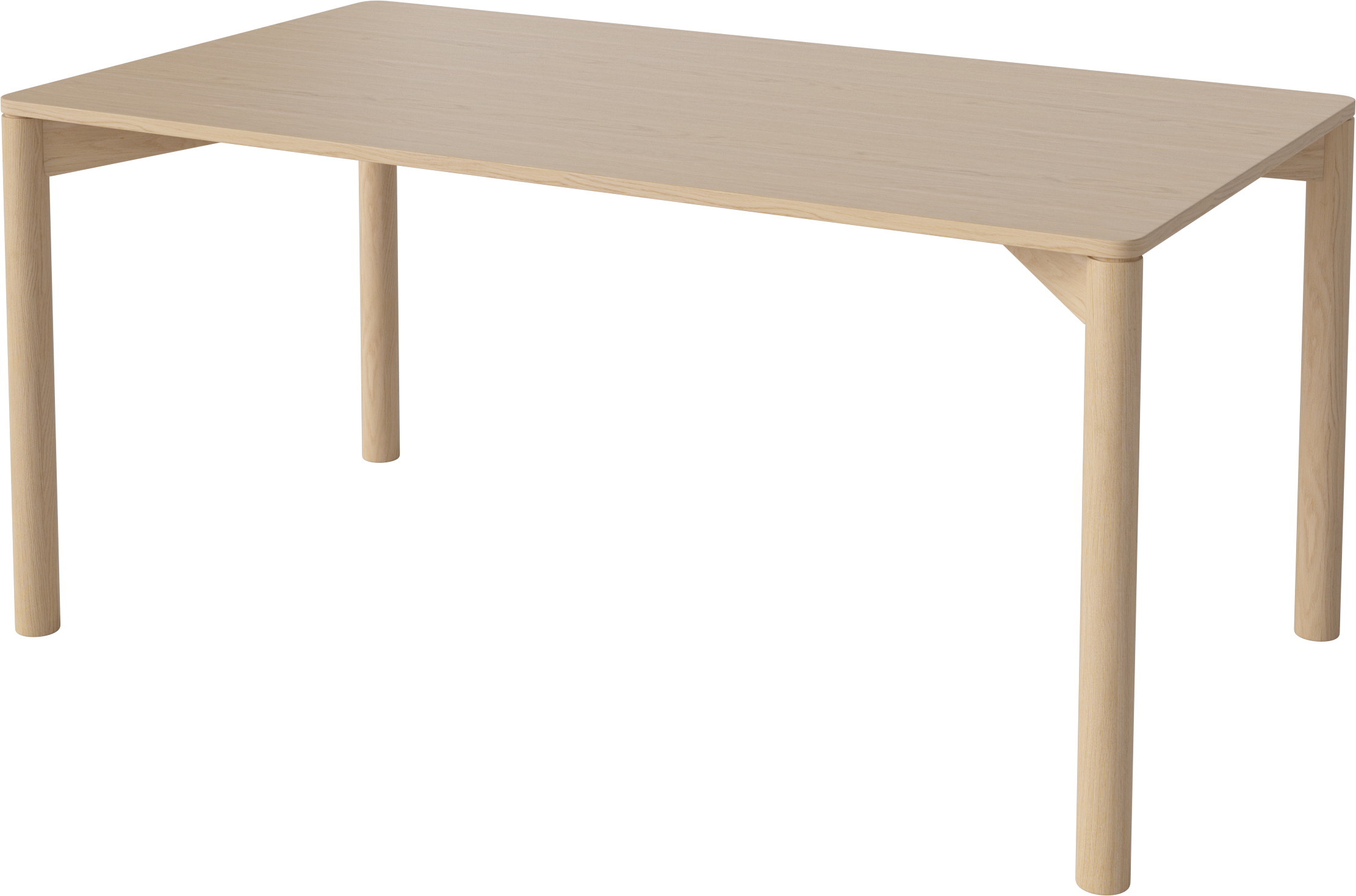 Lord Table Basis aus gebleichtem Eichenholz