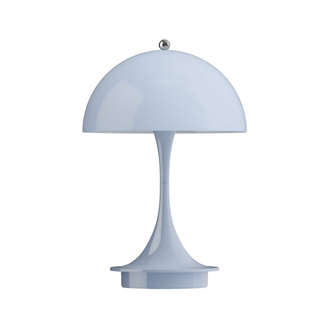 Portable lamp PANTHELLA 160 light blue opal
