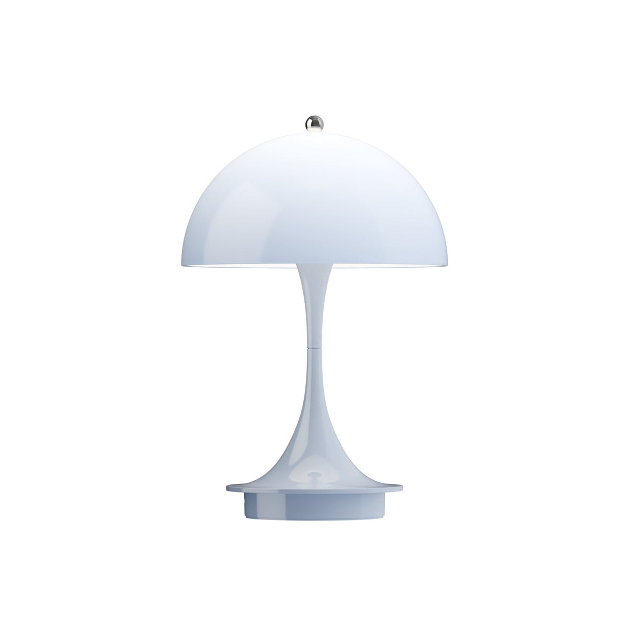 Portable lamp PANTHELLA 160 light blue opal