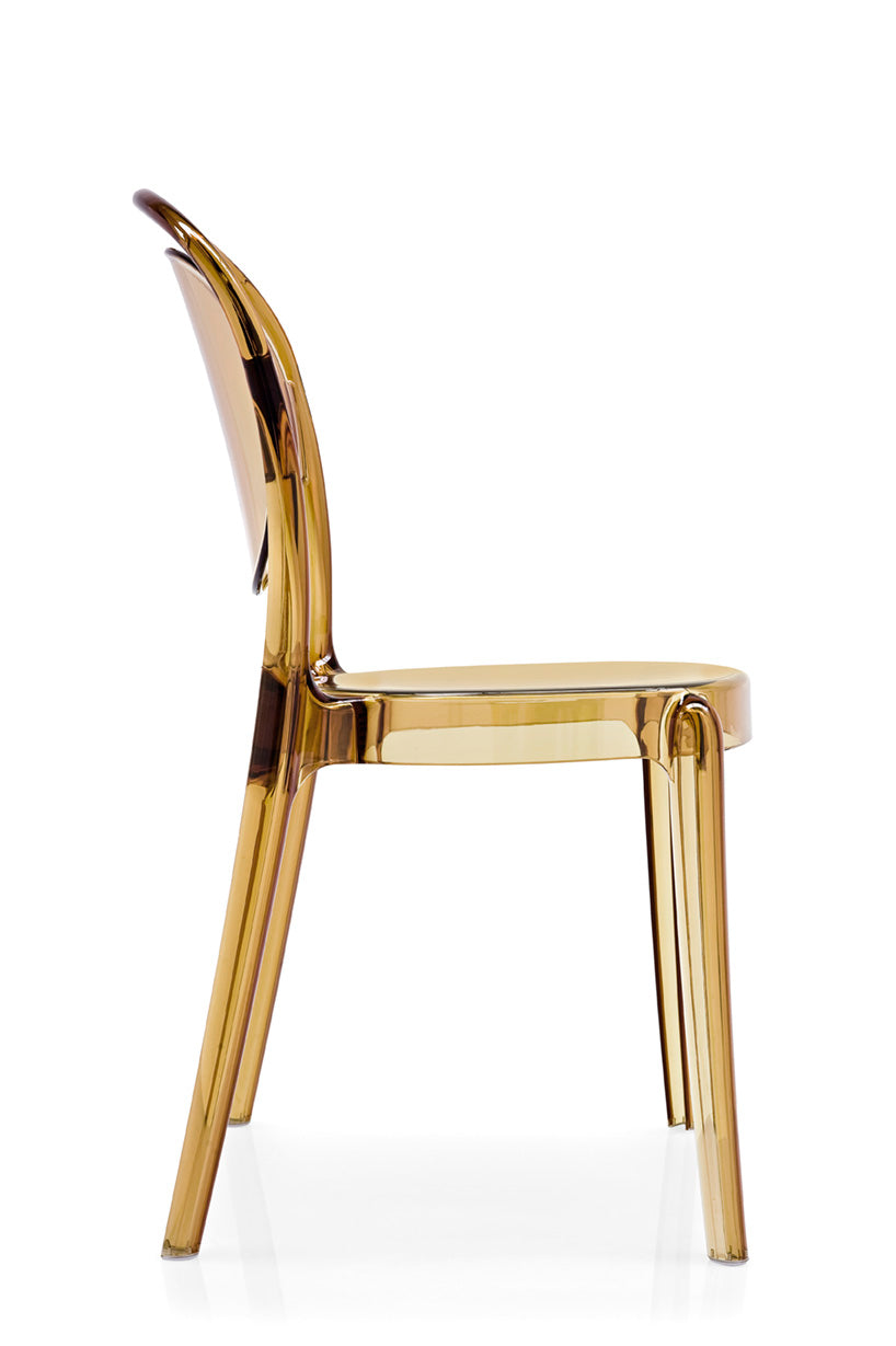 Stuhl PARISIENNE braun transparent