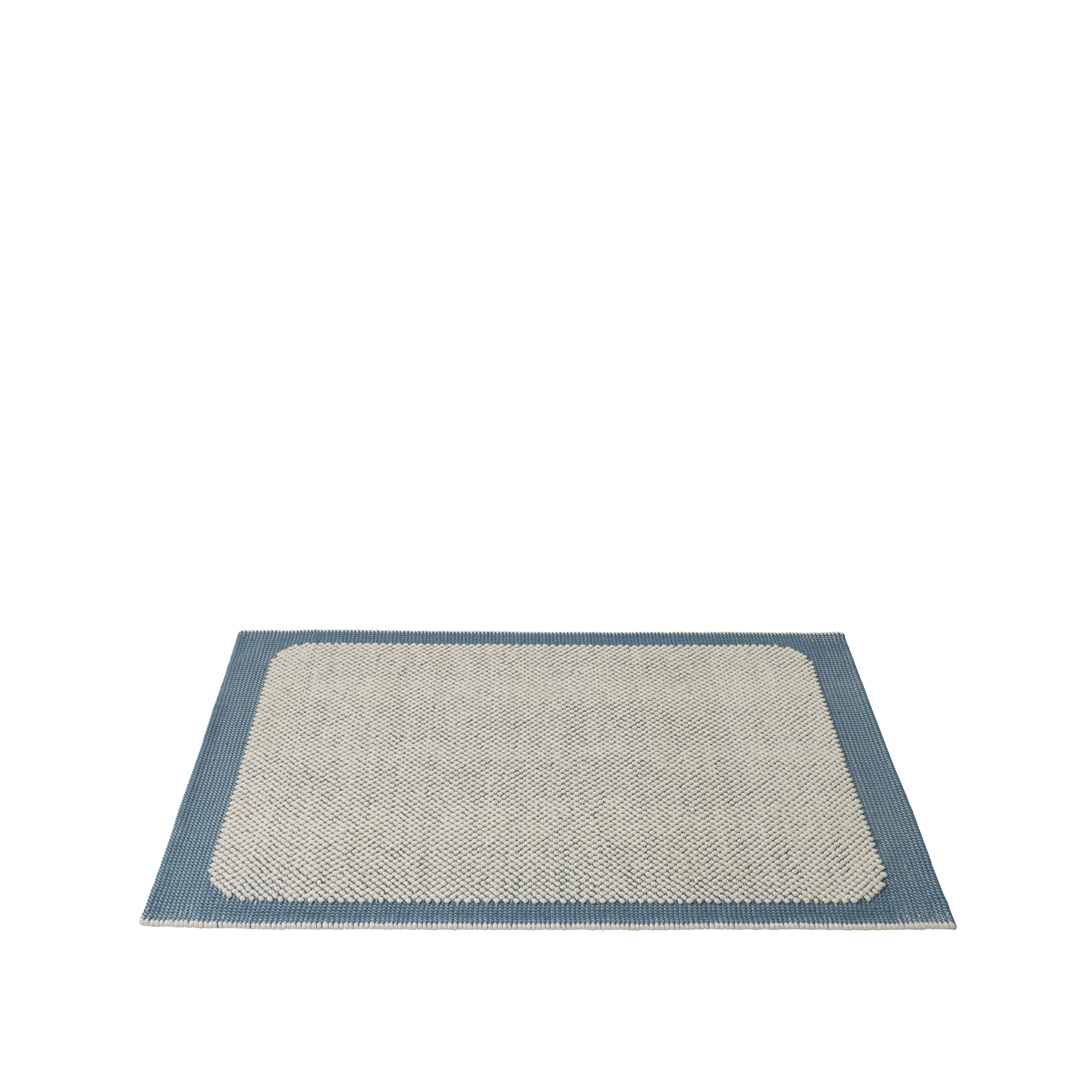 Teppich PEBBLE blau mit beige