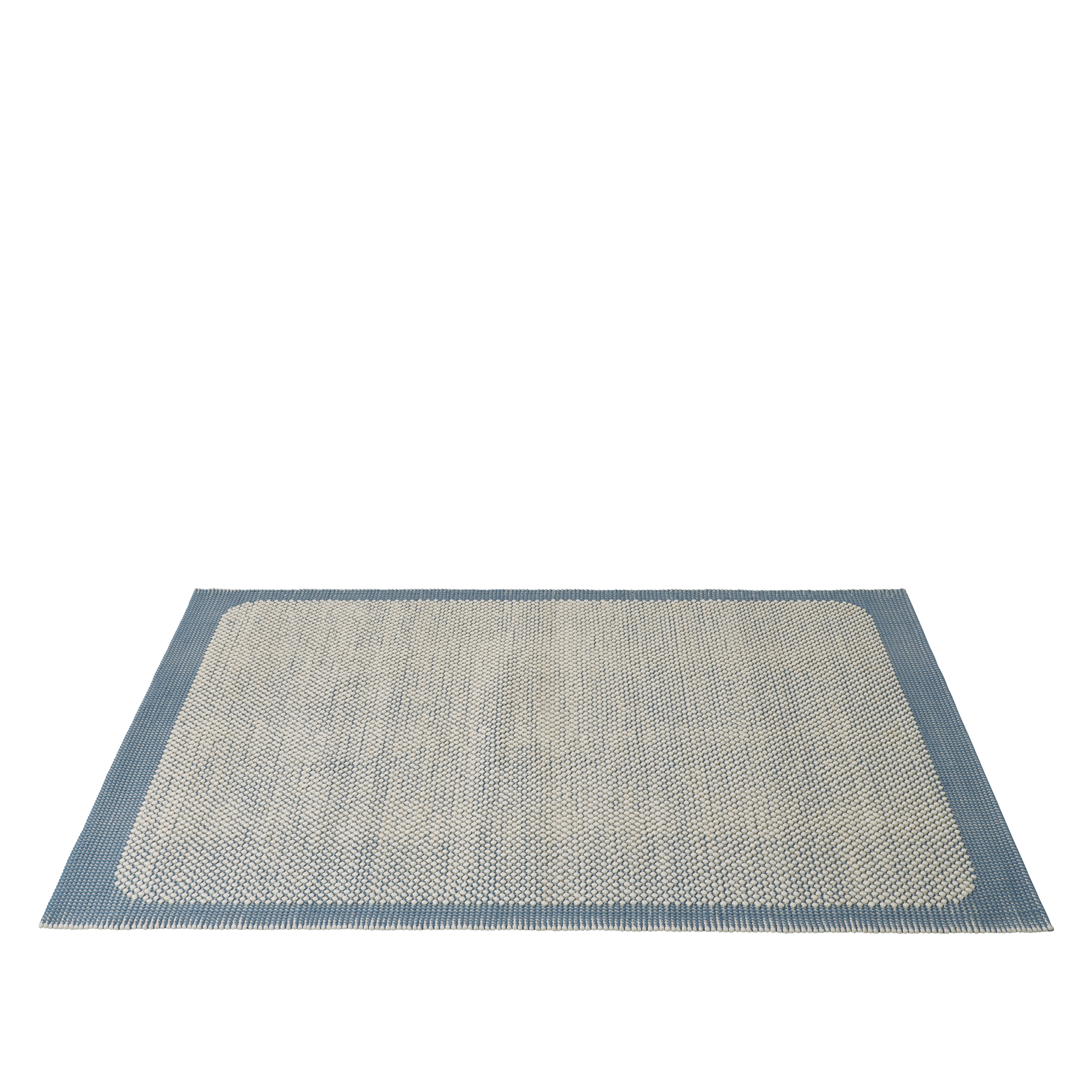 Teppich PEBBLE blau mit beige