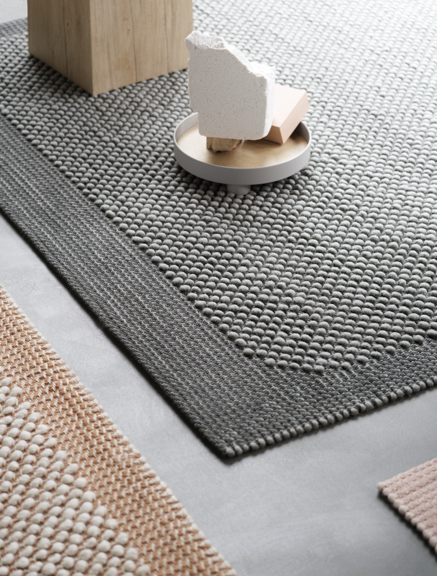 Teppich PEBBLE orange mit beige