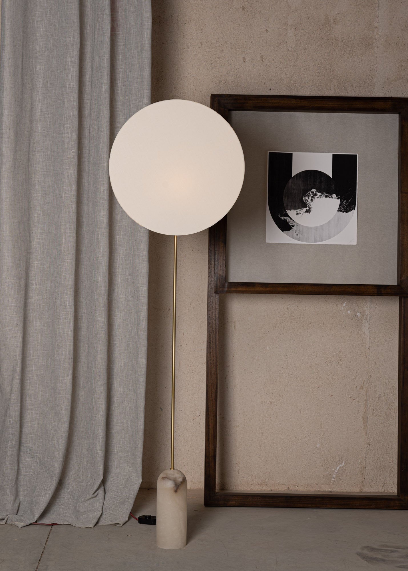 Stehlampe PENDOLO weißer Alabaster