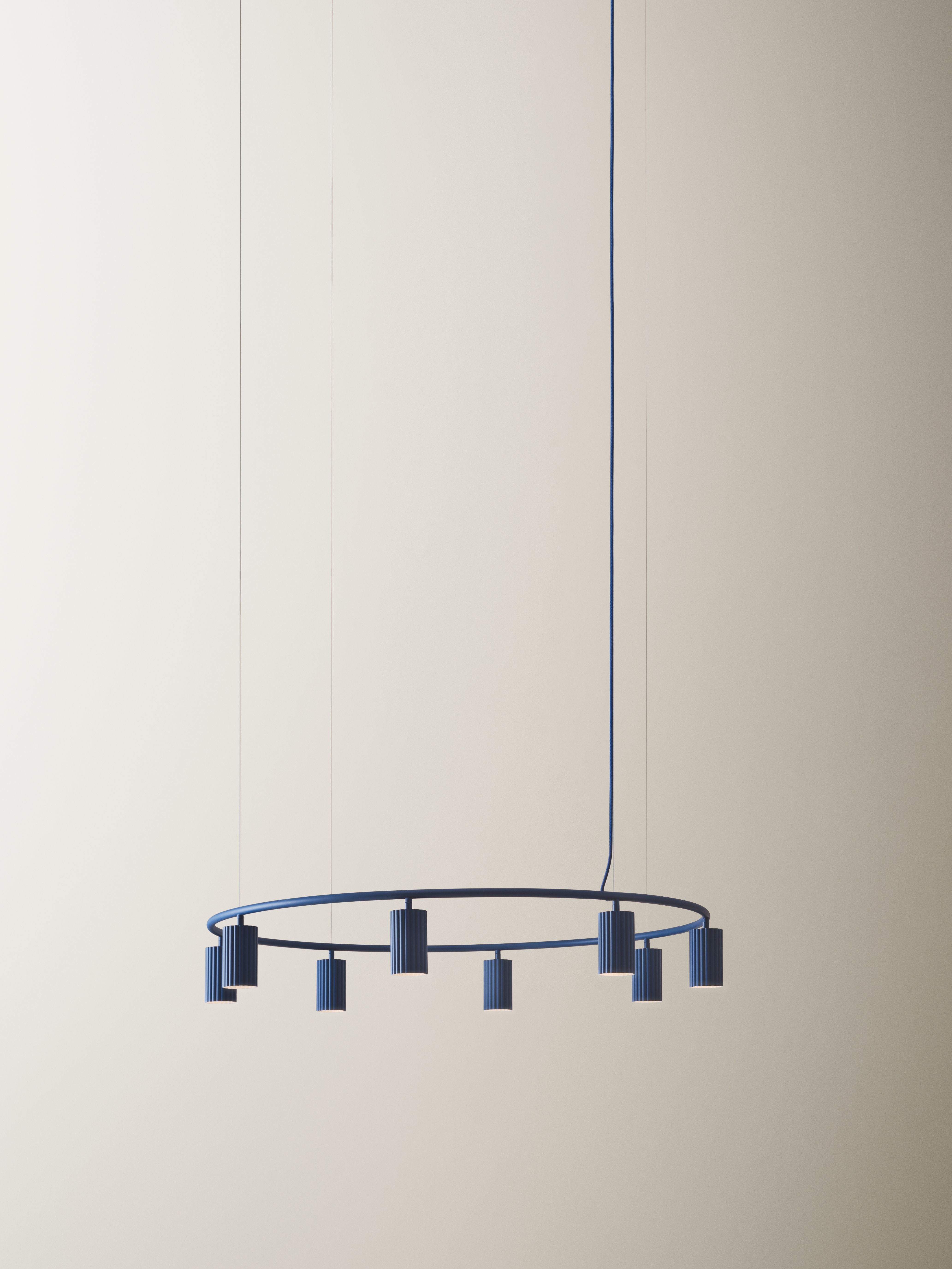 DONNA CIRCLE Blue Pendant Lamp