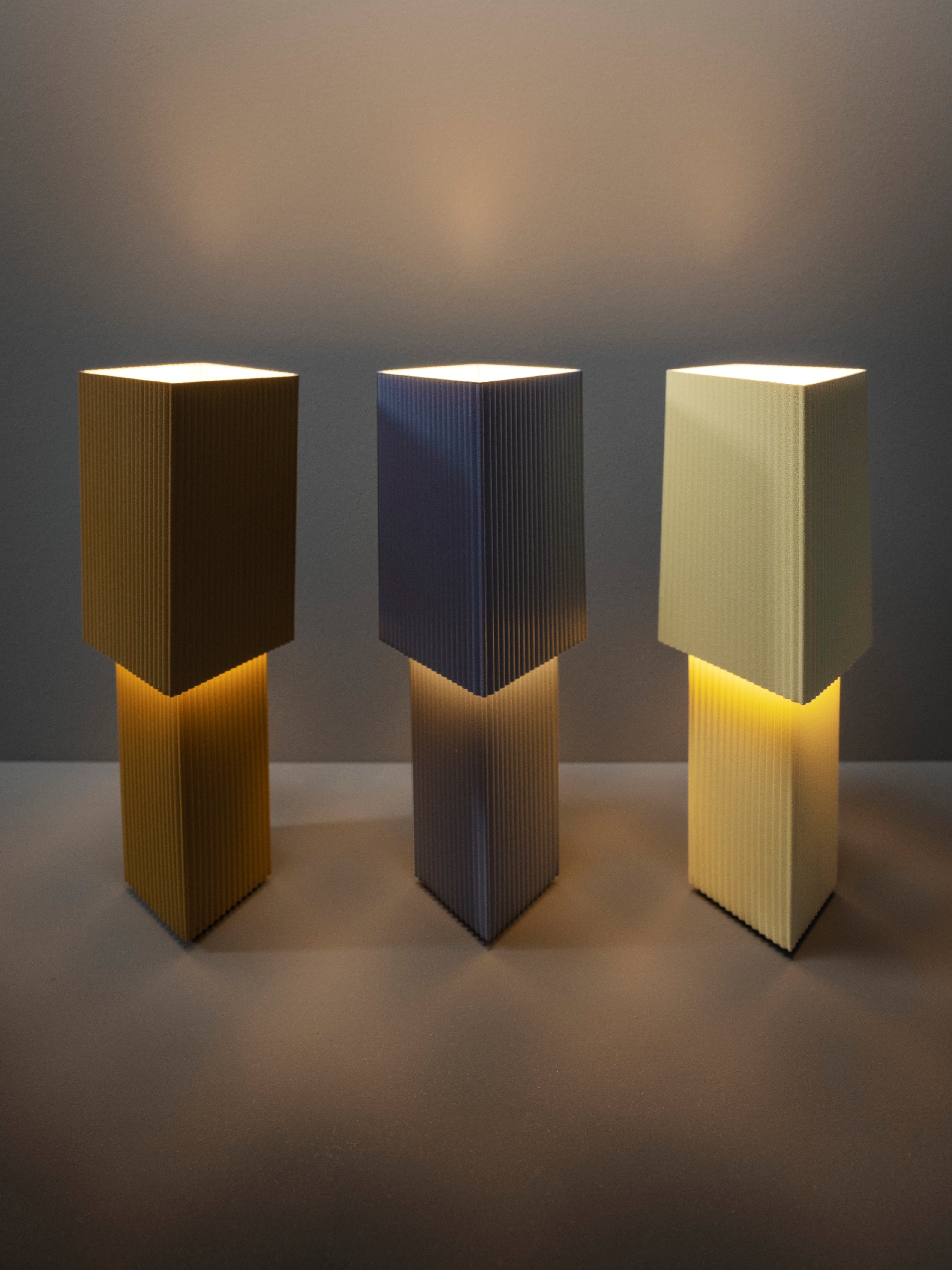 Tischlampe ROMB MINI hellgelb