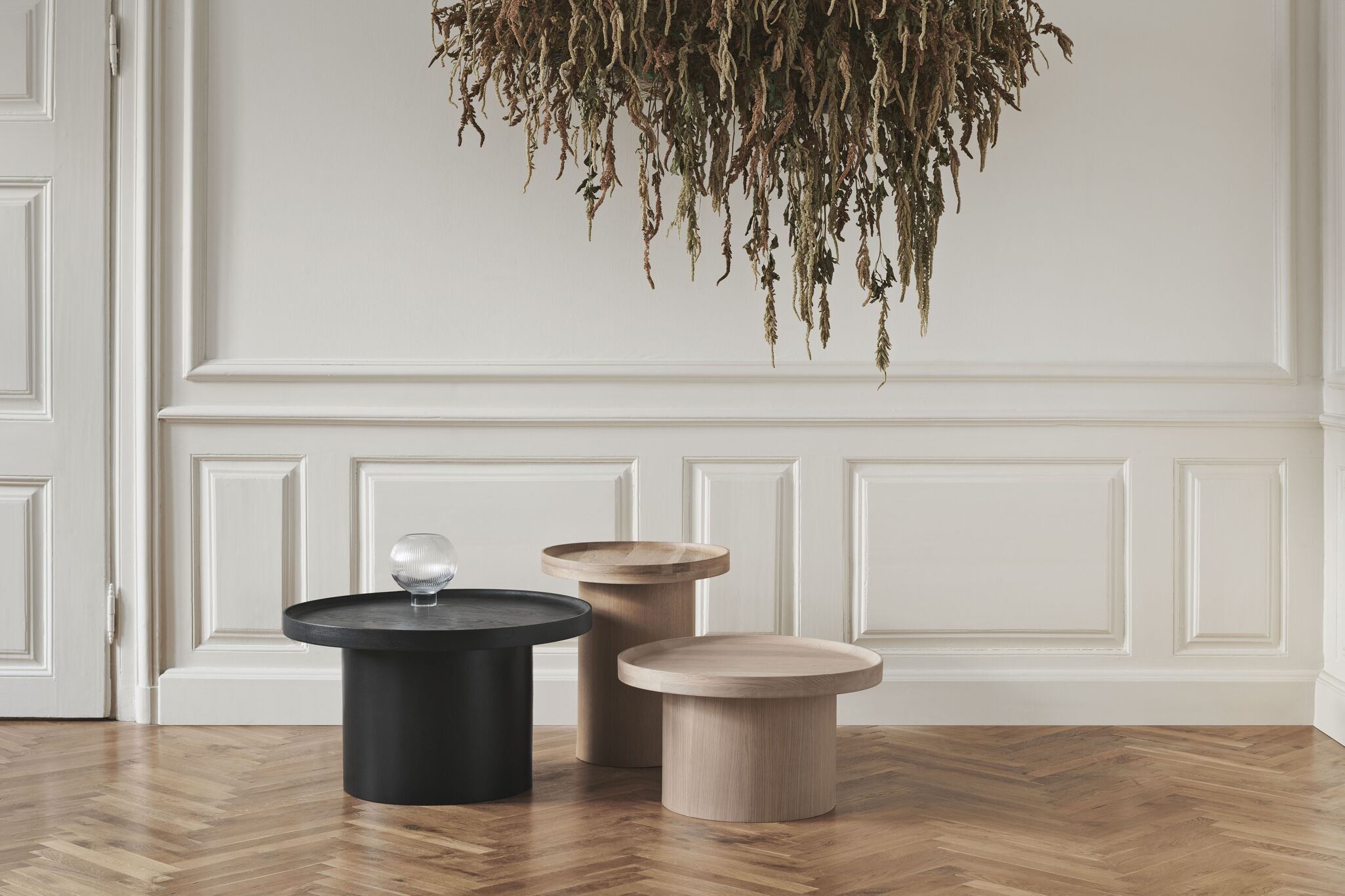 Plateaus Couchtisch bleichte Eichenholz